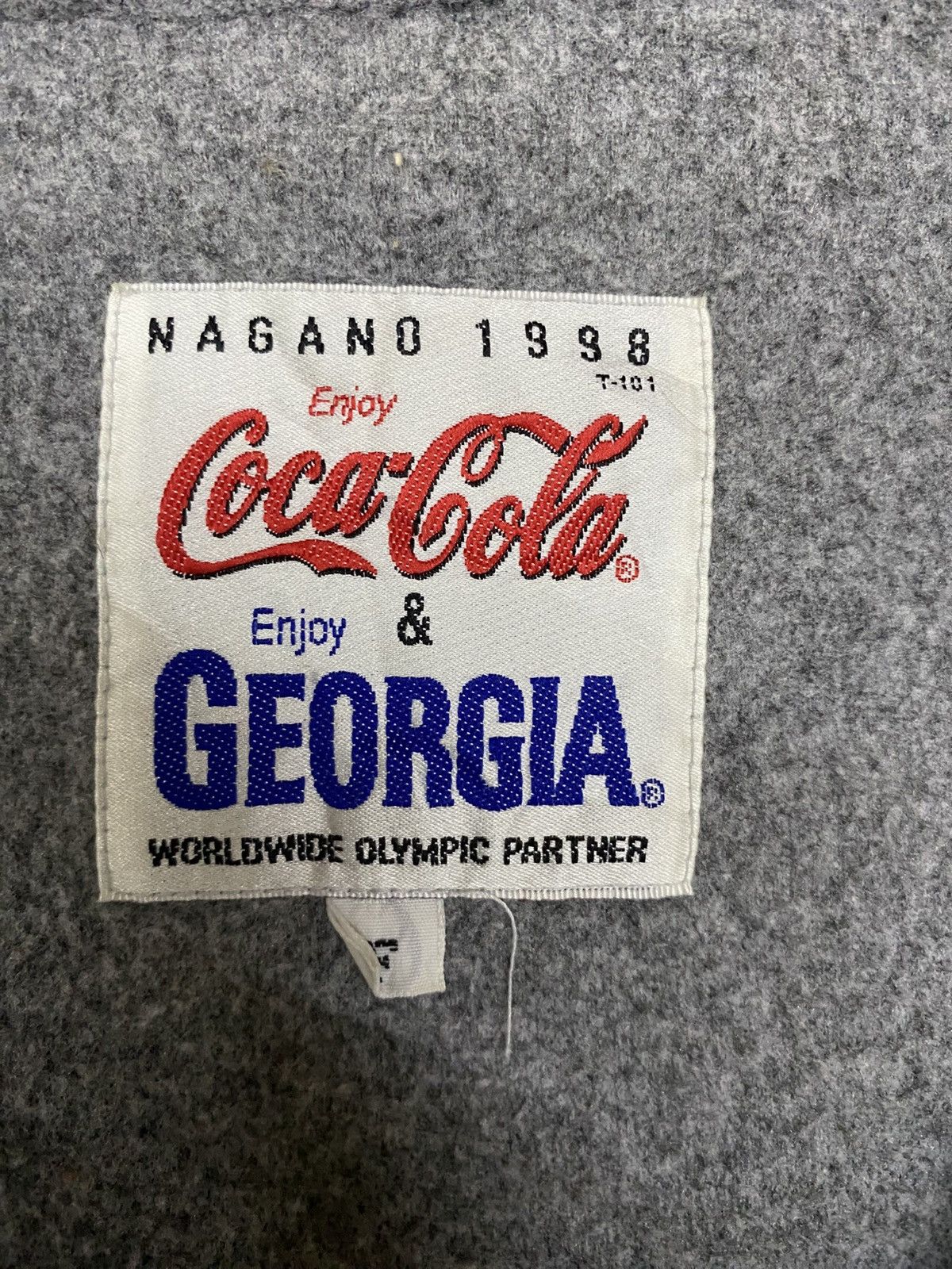 Vintage VTG 98 Nagano Winter Olympics fleece vest Coca-Cola Georgia Size US XL / EU 56 / 4 - 8 Thumbnail