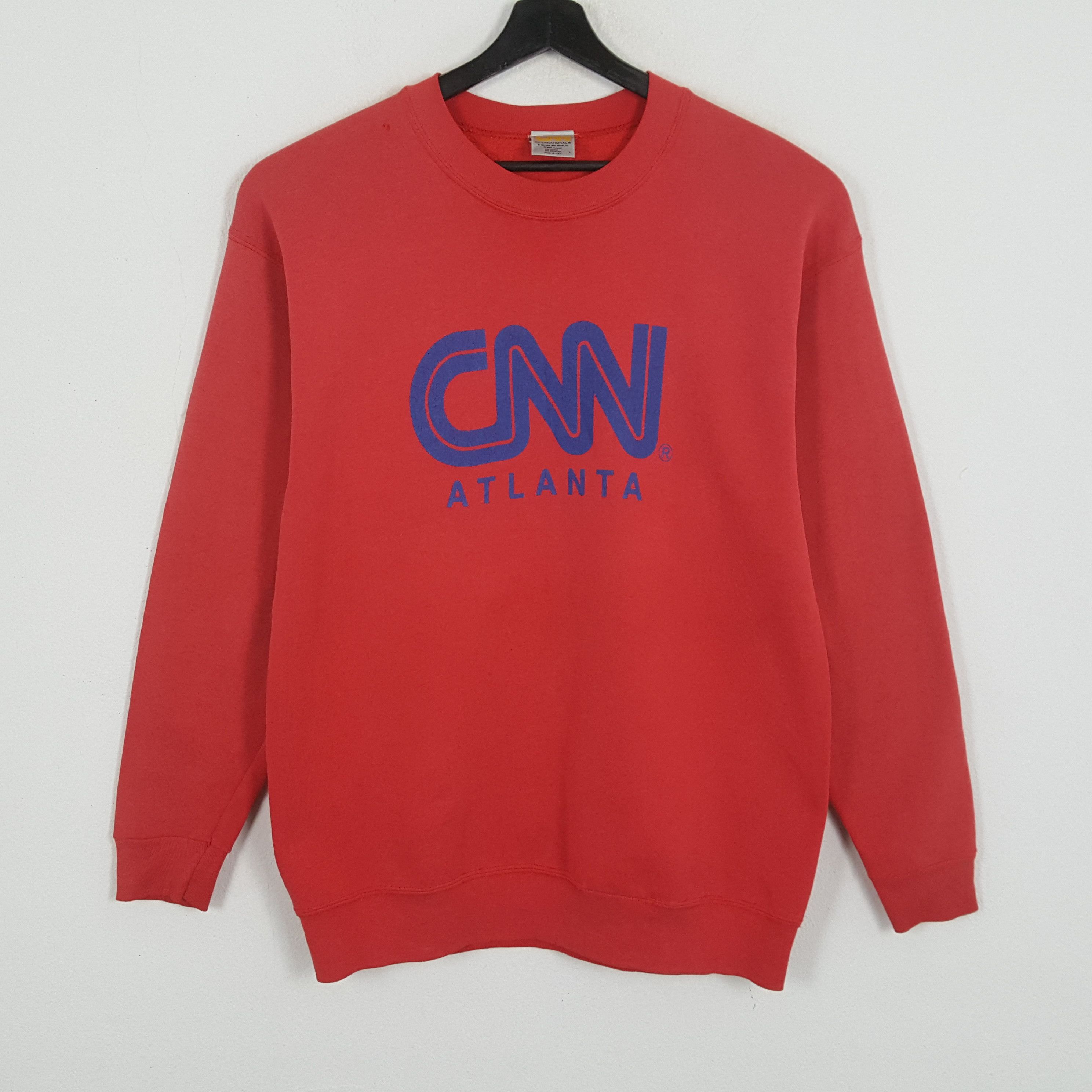 Vintage CNN ATLANTA News Channel Promo Style Vintage Sweatshirt Size US M / EU 48-50 / 2 - 1 Thumbnail