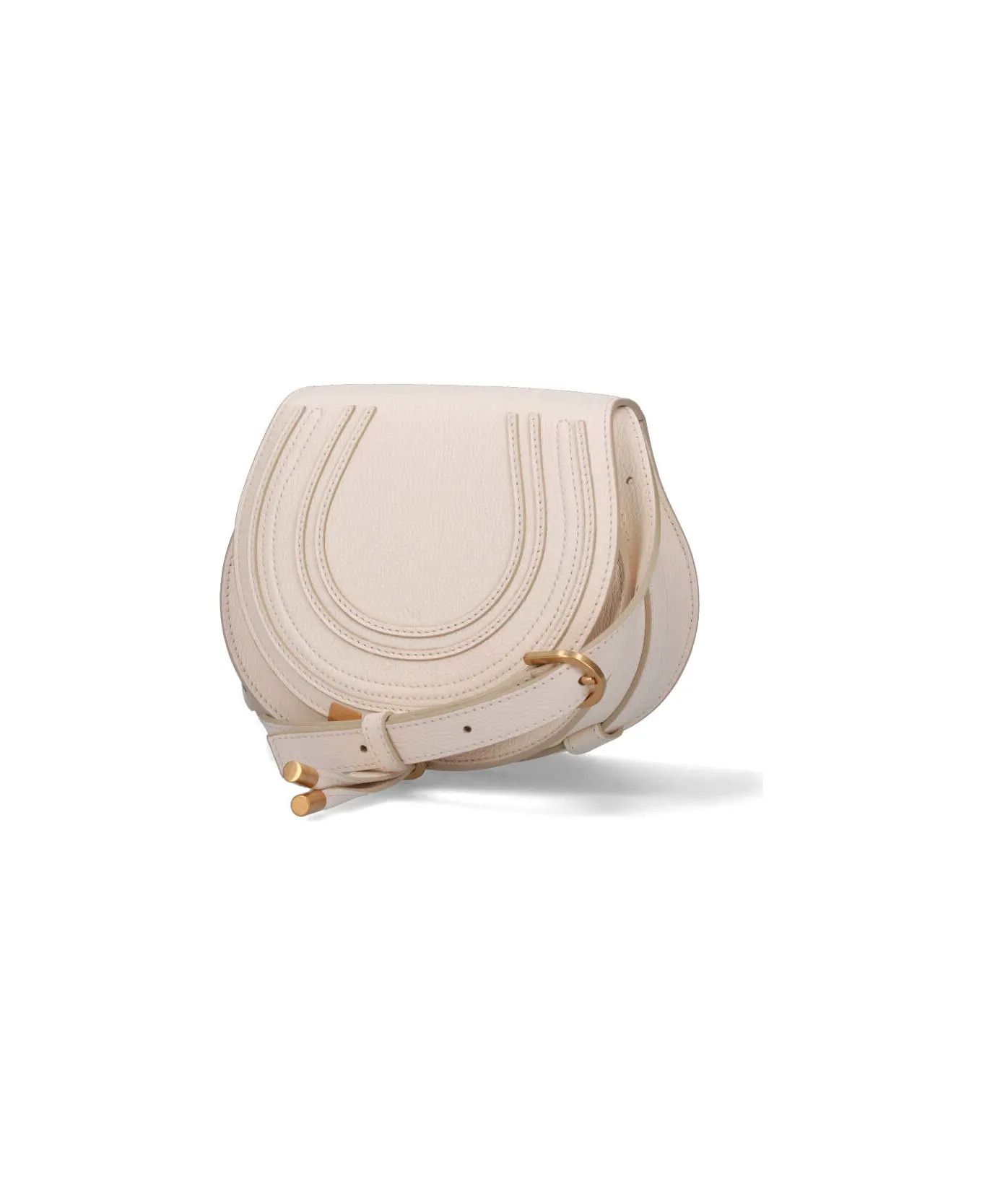 Chloe o1loc1c10425 Size: OS / Marcie Small Saddle Bag Misty Ivory Size ONE SIZE - 2 Thumbnail