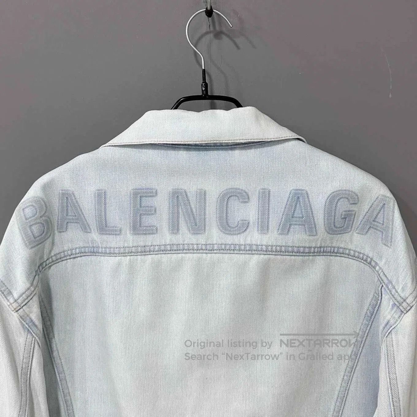 Balenciaga Balenciaga Embroidered Logo Denim Jacket. Size US S / EU 44-46 / 1 - 4 Thumbnail