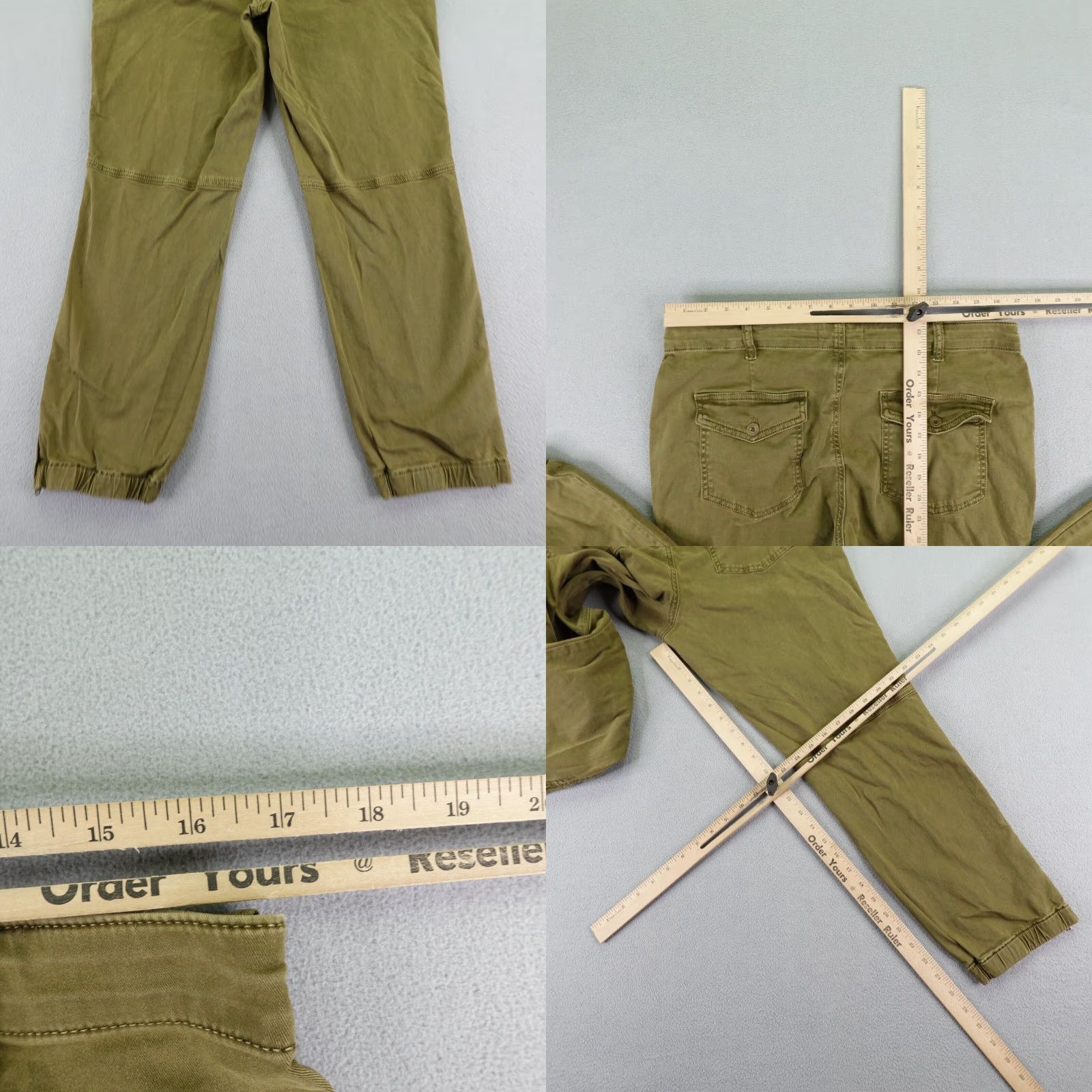 Anthropologie Anthropologie Pants Women 31 Brown Chino Tapered Ankle Zip Twill Relaxed Fit Bohemian Womens Size 34" / US 12 / IT 48 - 8 Thumbnail