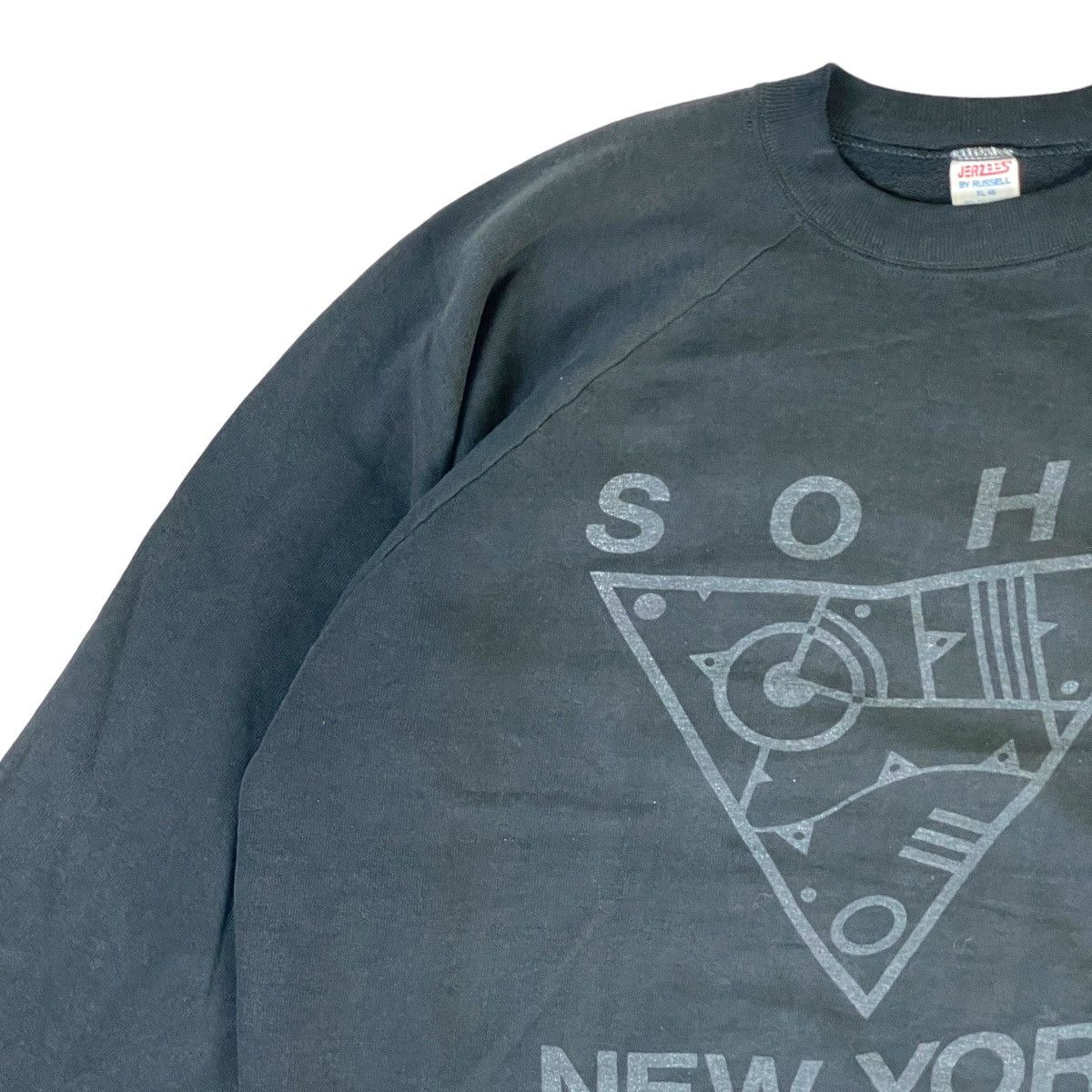 Jerzees Vtg 85s Soho New York Foravi Abstract Sweatshirt Size US XL / EU 56 / 4 - 3 Thumbnail
