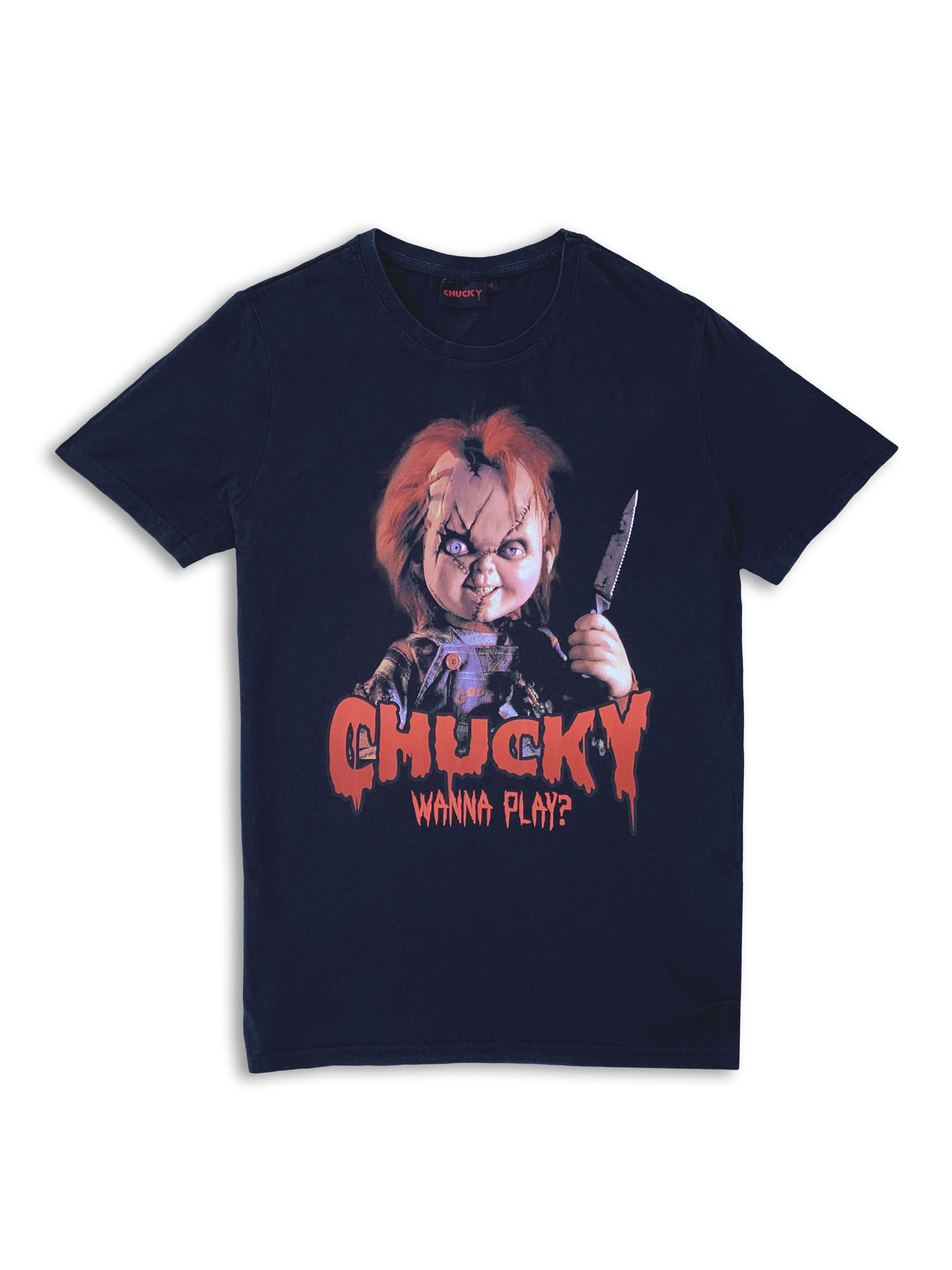 Other Y2K CHUCKY T shirt Movie Tee Horror Official Wanna Play? Size US S / EU 44-46 / 1 - 1 Thumbnail