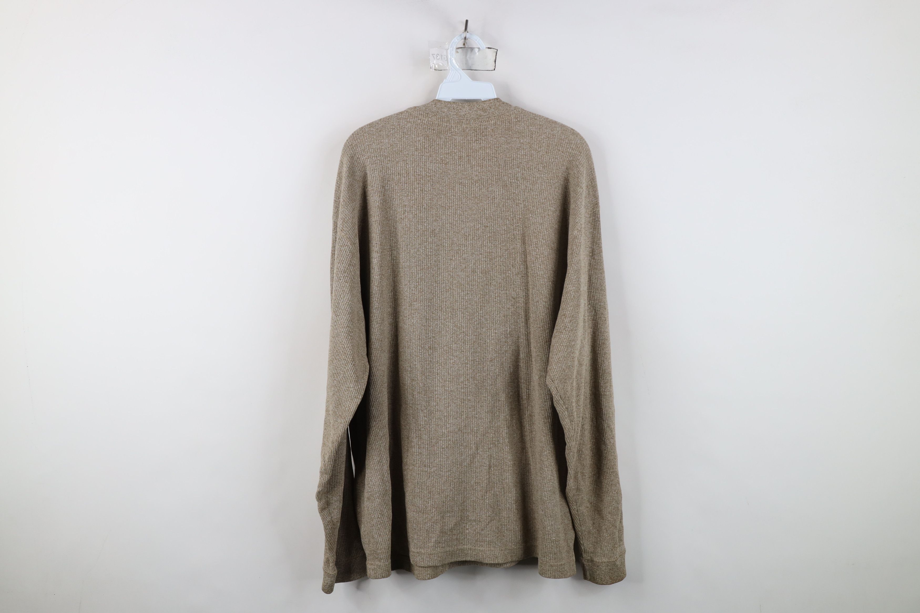 Vintage Vintage 90s Streetwear Waffle Long Sleeve Henley T-Shirt Size US XL / EU 56 / 4 - 8 Thumbnail