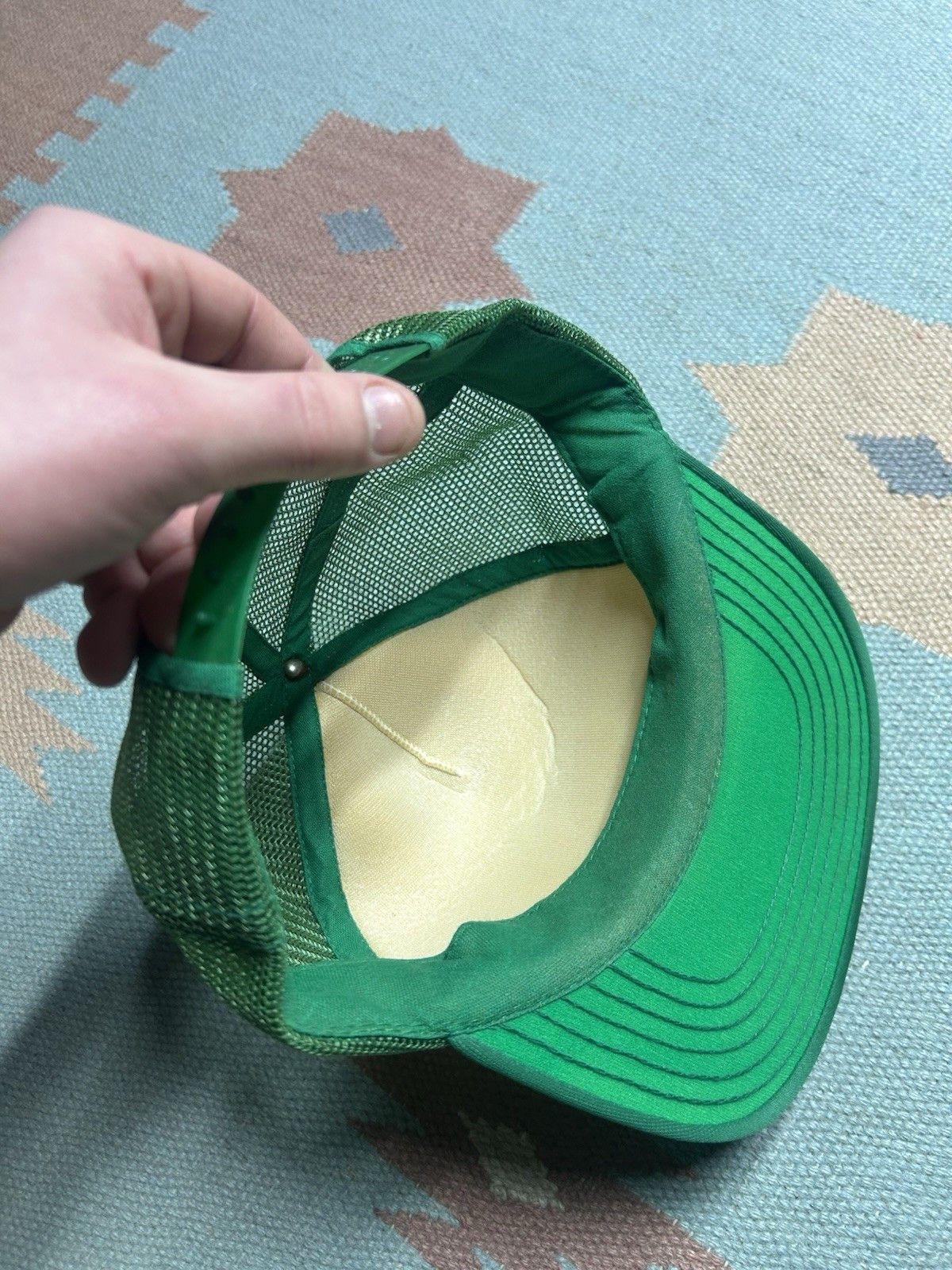 Vintage Vtg trucker hat mesh LAN country club Lansing Michigan snap Size ONE SIZE - 6 Thumbnail