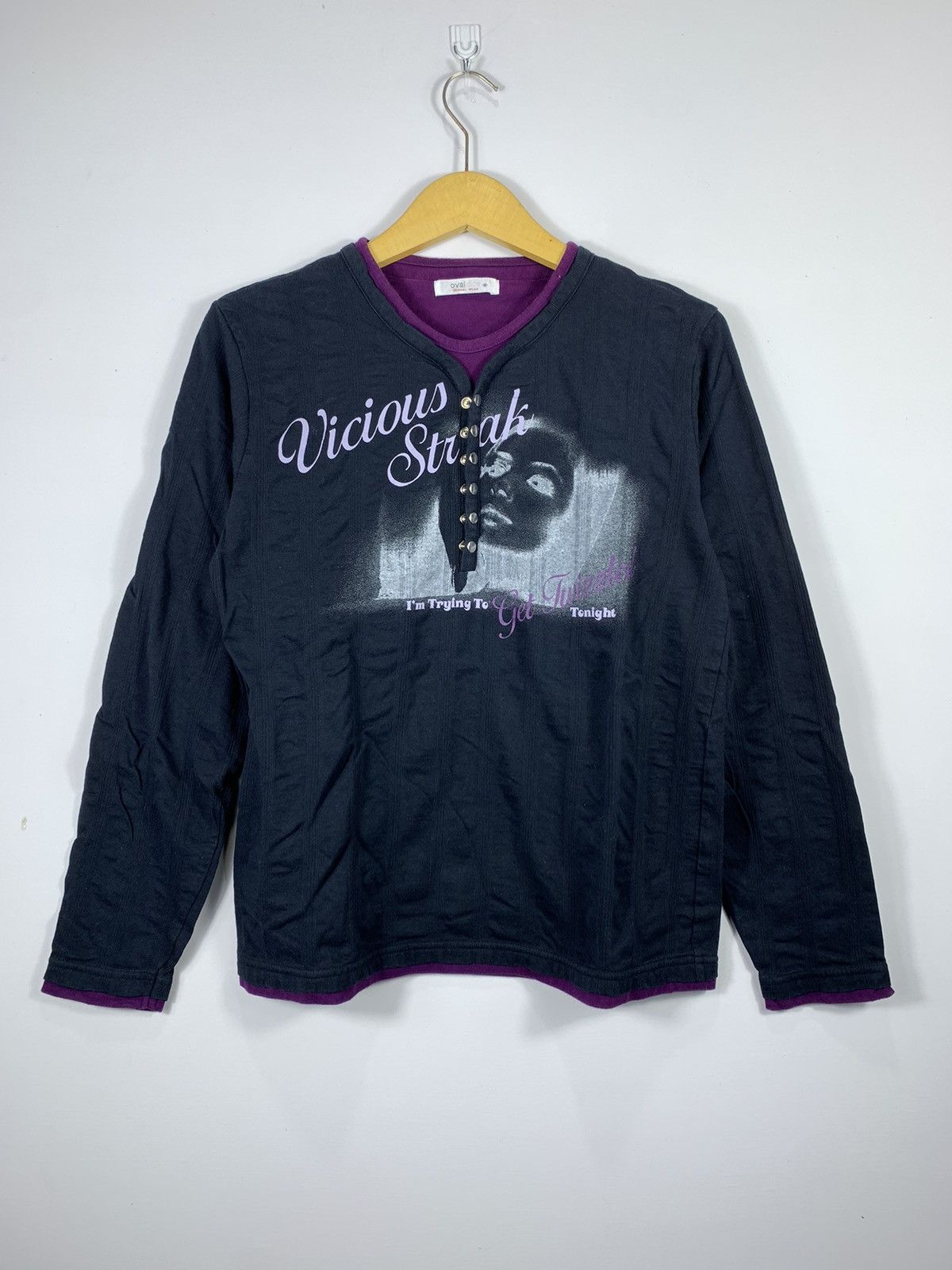 If Six Was Nine double layer vicious Streak longsleeve y2k Size US M / EU 48-50 / 2 - 1 Thumbnail