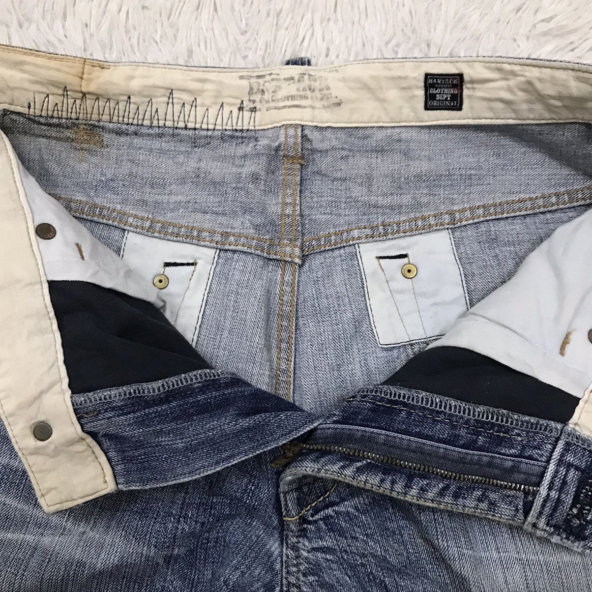If Six Was Nine Vintage Bartack Work Clothing Distressed Denim Jeans Size US 34 / EU 50 - 25 Thumbnail