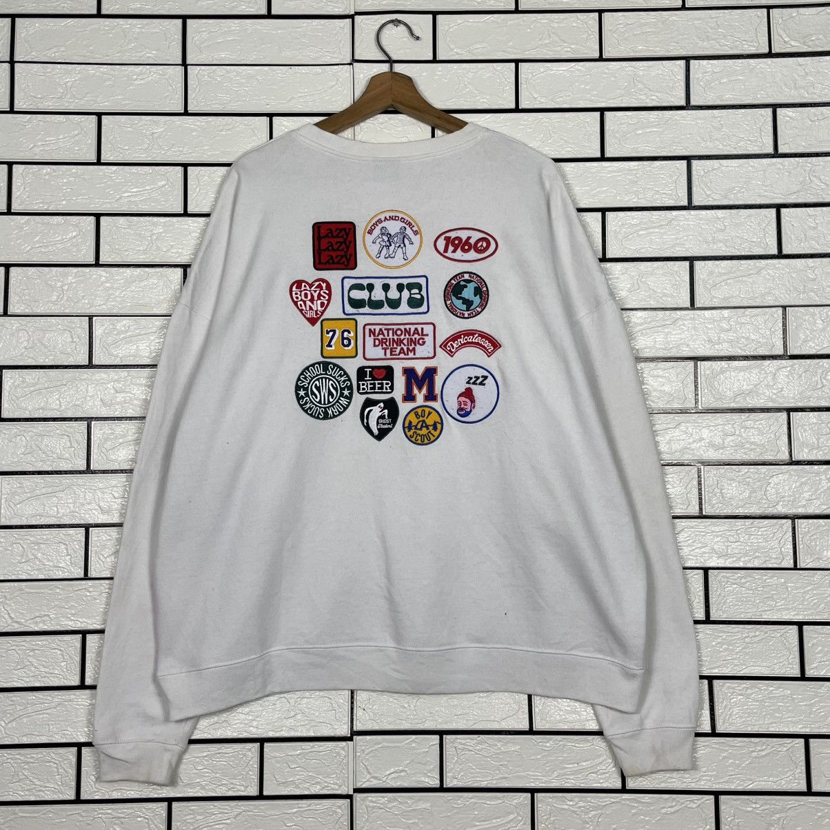 Japanese Brand Freak's Store Lazy Club Crewneck Sweatshirt Size US L / EU 52-54 / 3 - 7 Thumbnail