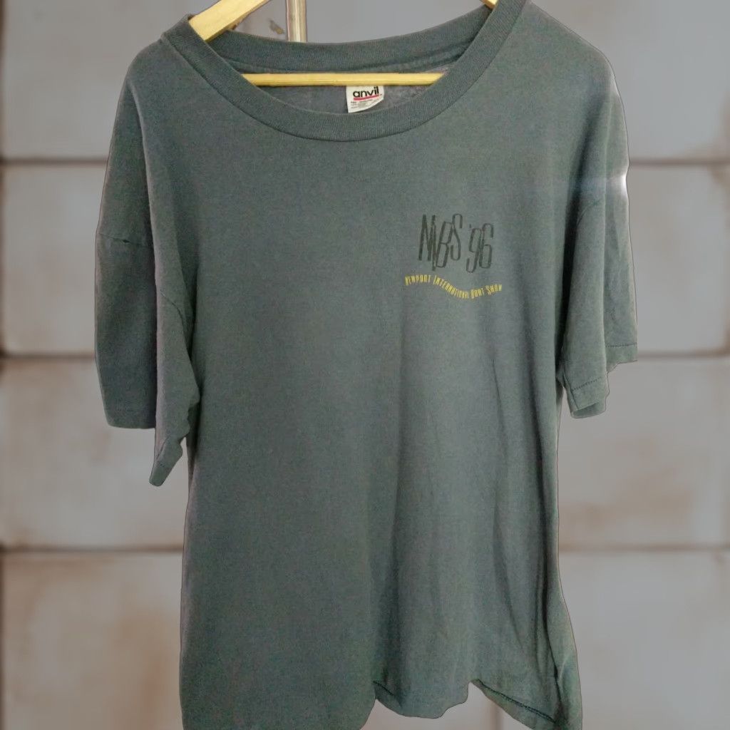 Anvil VINTAGE 90s T Shirt Newport Rhode Island XL Made In USA Anvil Blue 1996 Mens Size US XL / EU 56 / 4 - 1 Thumbnail