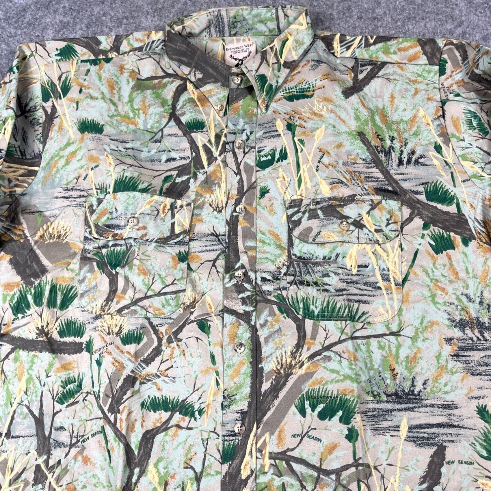 Vintage Everywear West Camo Shirt Mens 2XL Hunting Outdoor Heavy Elbow Patch NWOT Size US XXL / EU 58 / 5 - 4 Thumbnail