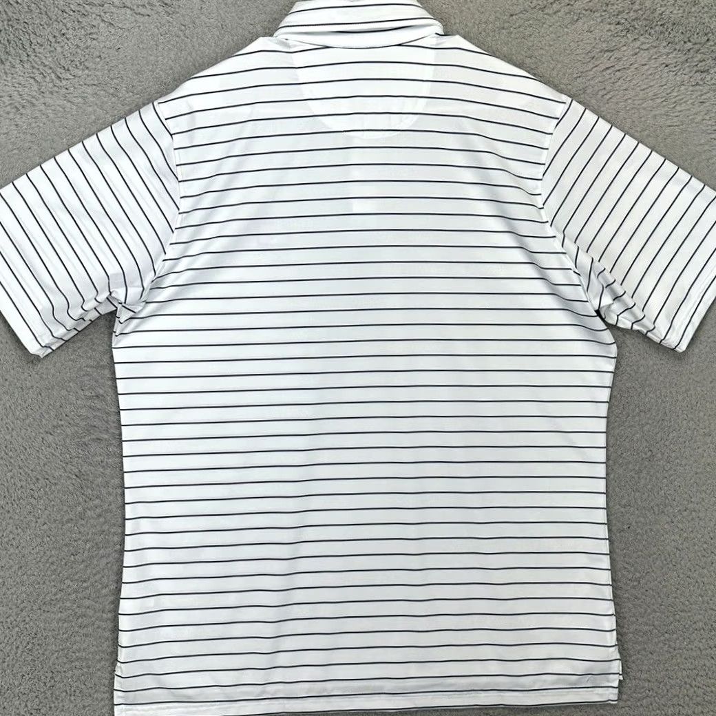 Vintage Fairway & Greene Polo Shirt Mens Large White Pinstripe Rugby Golf Fairway Greene Polo Shirt Mens Size US L / EU 52-54 / 3 - 3 Thumbnail