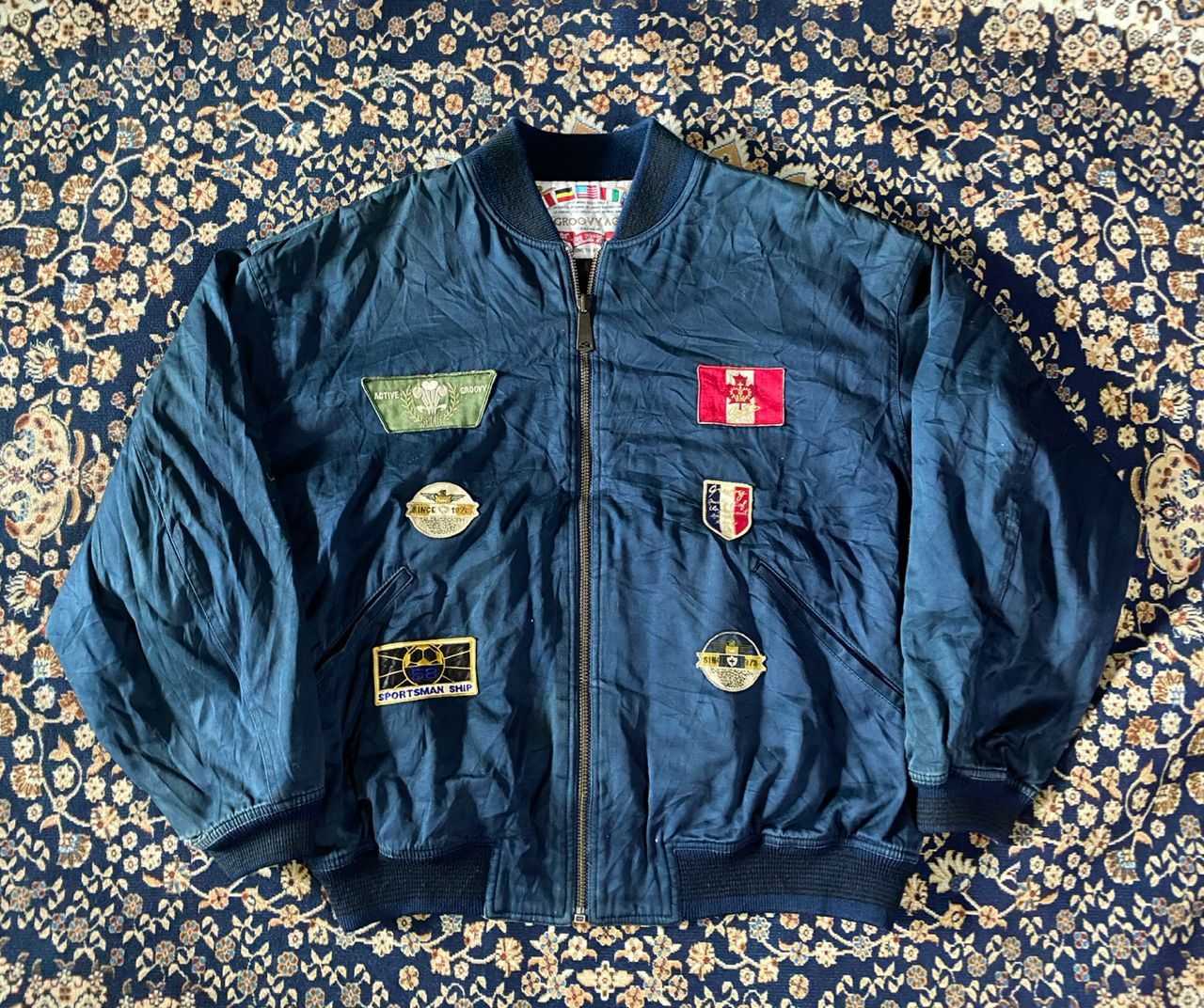 Vintage VINTAGE🔥 GROOVYAGE BOMBERS JACKET Size US M / EU 48-50 / 2 - 1 Thumbnail