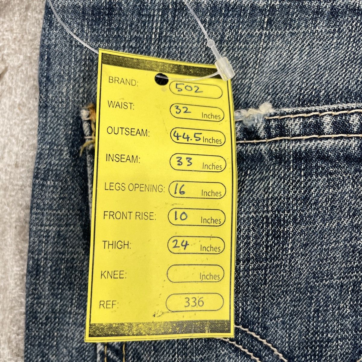 Levi's Vintage Levis 502 Distressed Faded Blue Jeans wc 336 Size US 32 / EU 48 - 11 Thumbnail