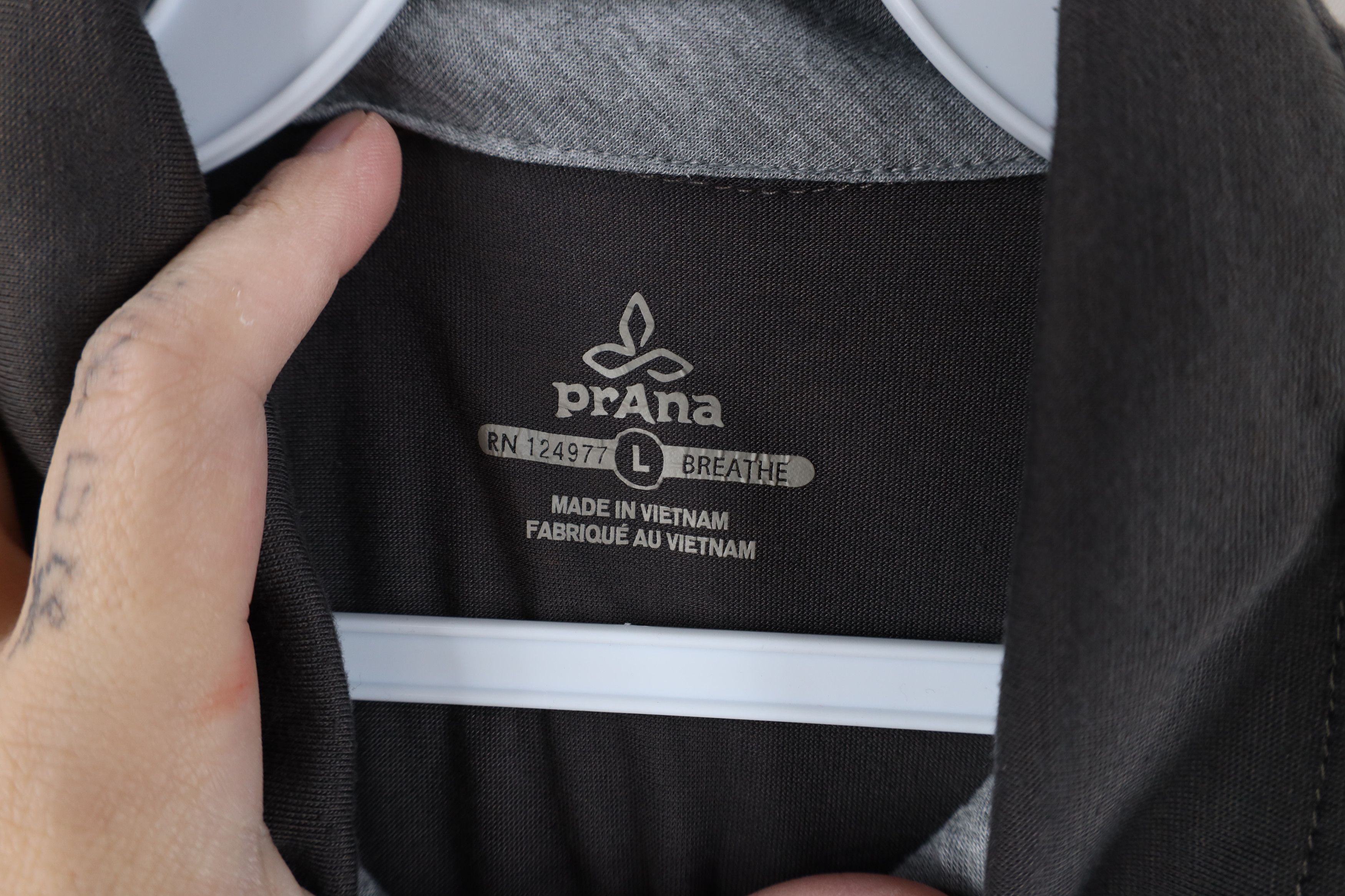 Prana prAna Breathe Stretch Knit Neriah Collared Polo Shirt Gray Size US L / EU 52-54 / 3 - 7 Thumbnail