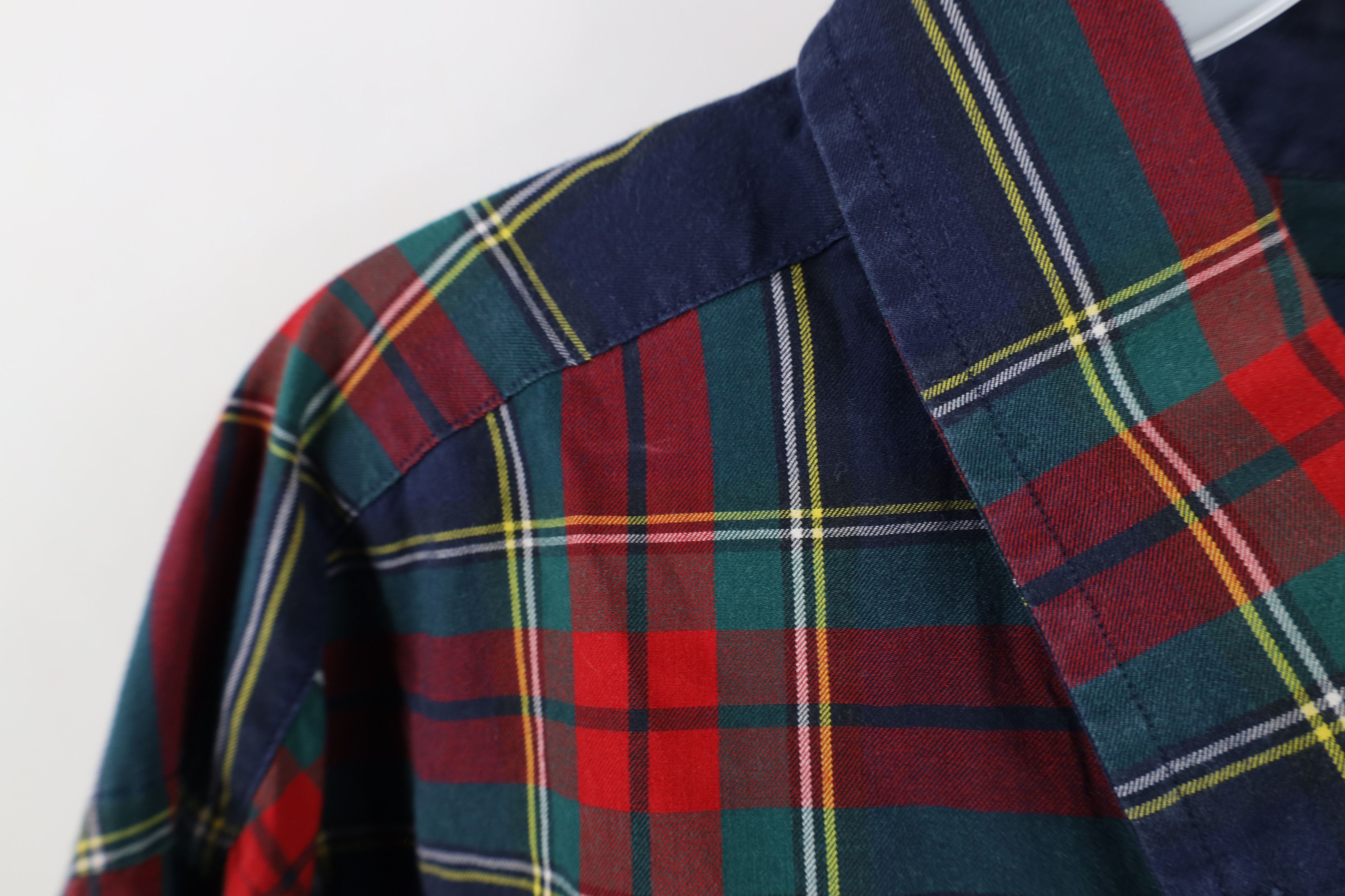 Ralph Lauren × Vintage Vintage 90s Ralph Lauren Fit Rainbow Plaid Button Down Shirt Size US XL / EU 56 / 4 - 10 Thumbnail