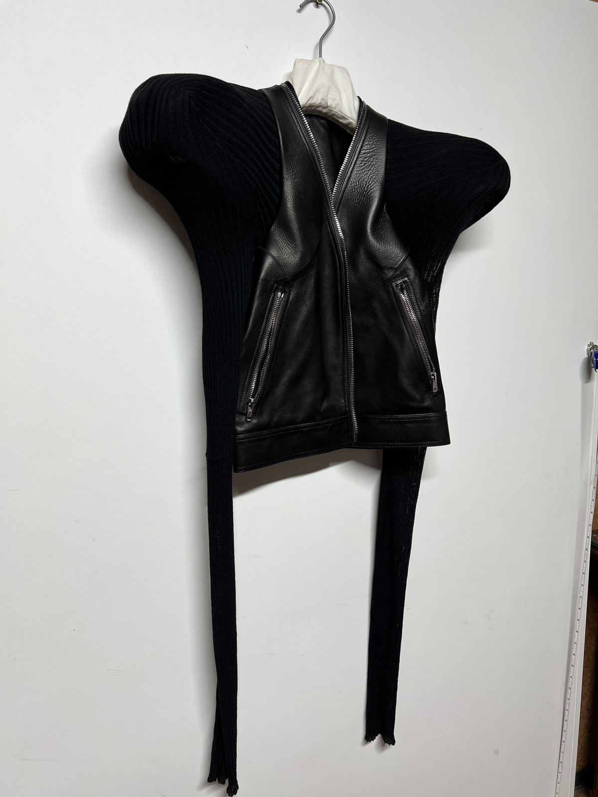 Rick Owens CALF LEATHER BIKER JACKET Size S / US 4 / IT 40 - 2 Thumbnail