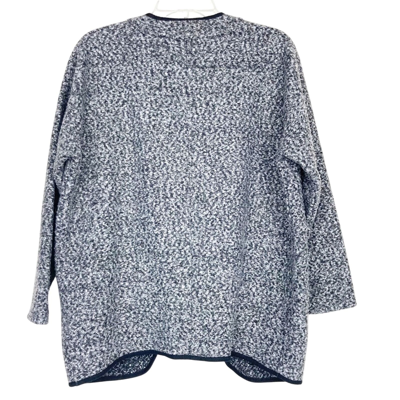 Loft Ann Taylor Loft Gray Speckled Open Front Cardigan Sz S Size S / US 4 / IT 40 - 4 Thumbnail