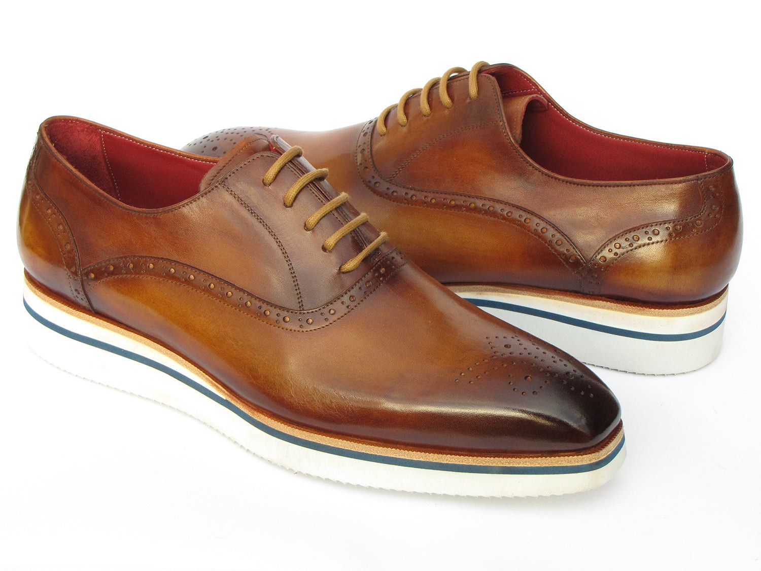 Handmade Handmade Smart Casual Men's Brown Oxford shoes. Size US 10 / EU 43 - 3 Thumbnail