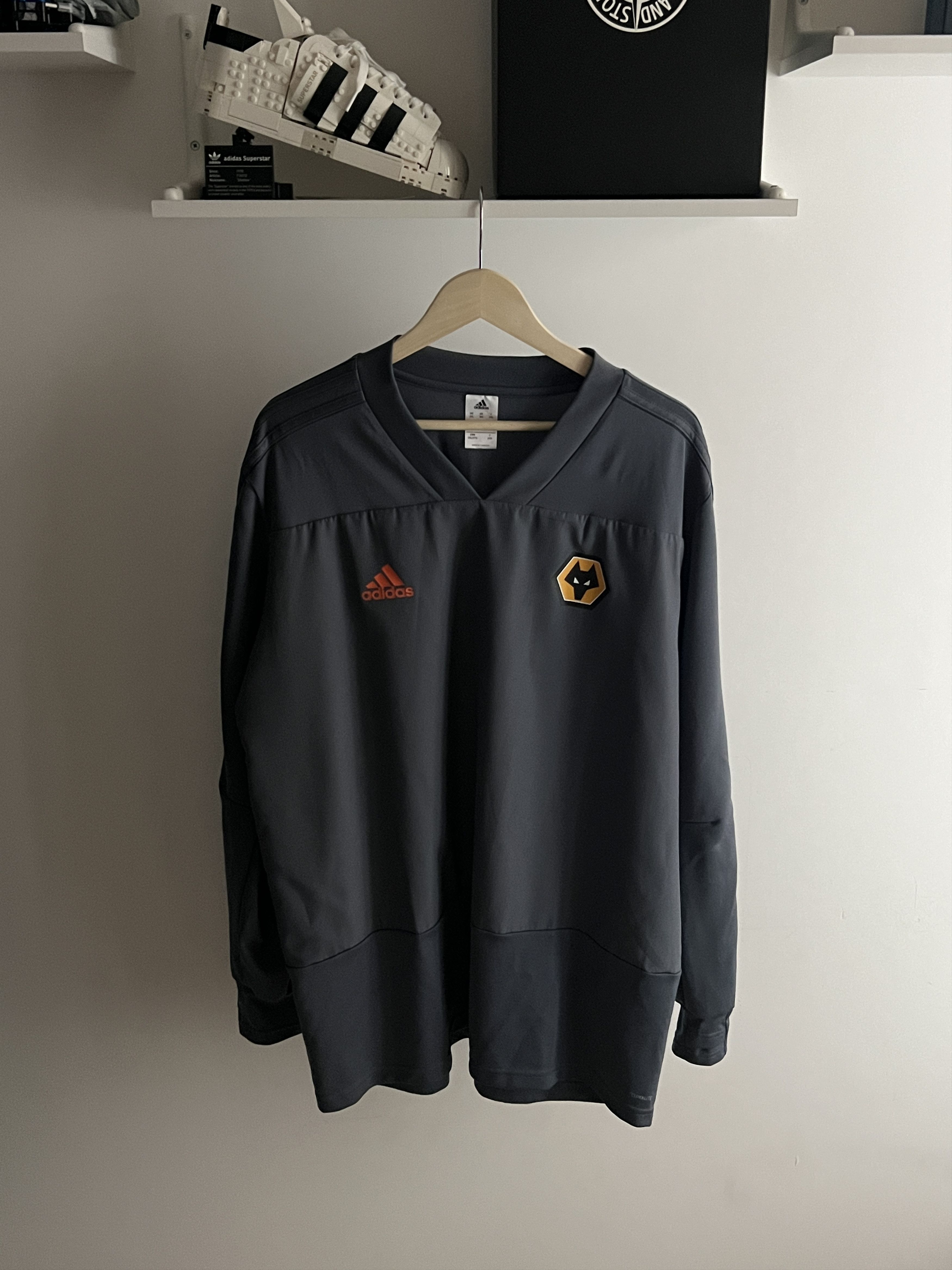 Adidas Soccer Jersey Training Long Sleeve Adidas Wolverhampton Size US XXL / EU 58 / 5 - 1 Thumbnail