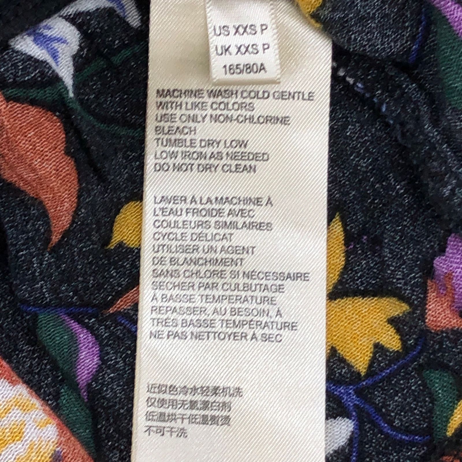 Anthropologie Anthropologie Sz XXSP Top Josie Dolman Sleeve V Neck Floral Size XXS / US 00 / IT 34 - 13 Thumbnail