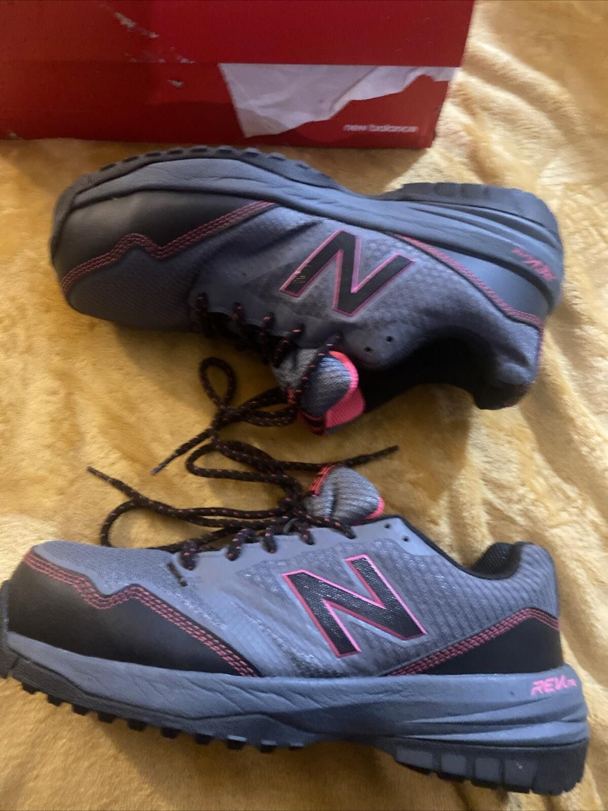 New Balance NEW BALANCE WID589T1 WOMEN'S COMPOSITE TOE SAFE GRAY PINK 10 Size US 10 / IT 40 - 3 Thumbnail