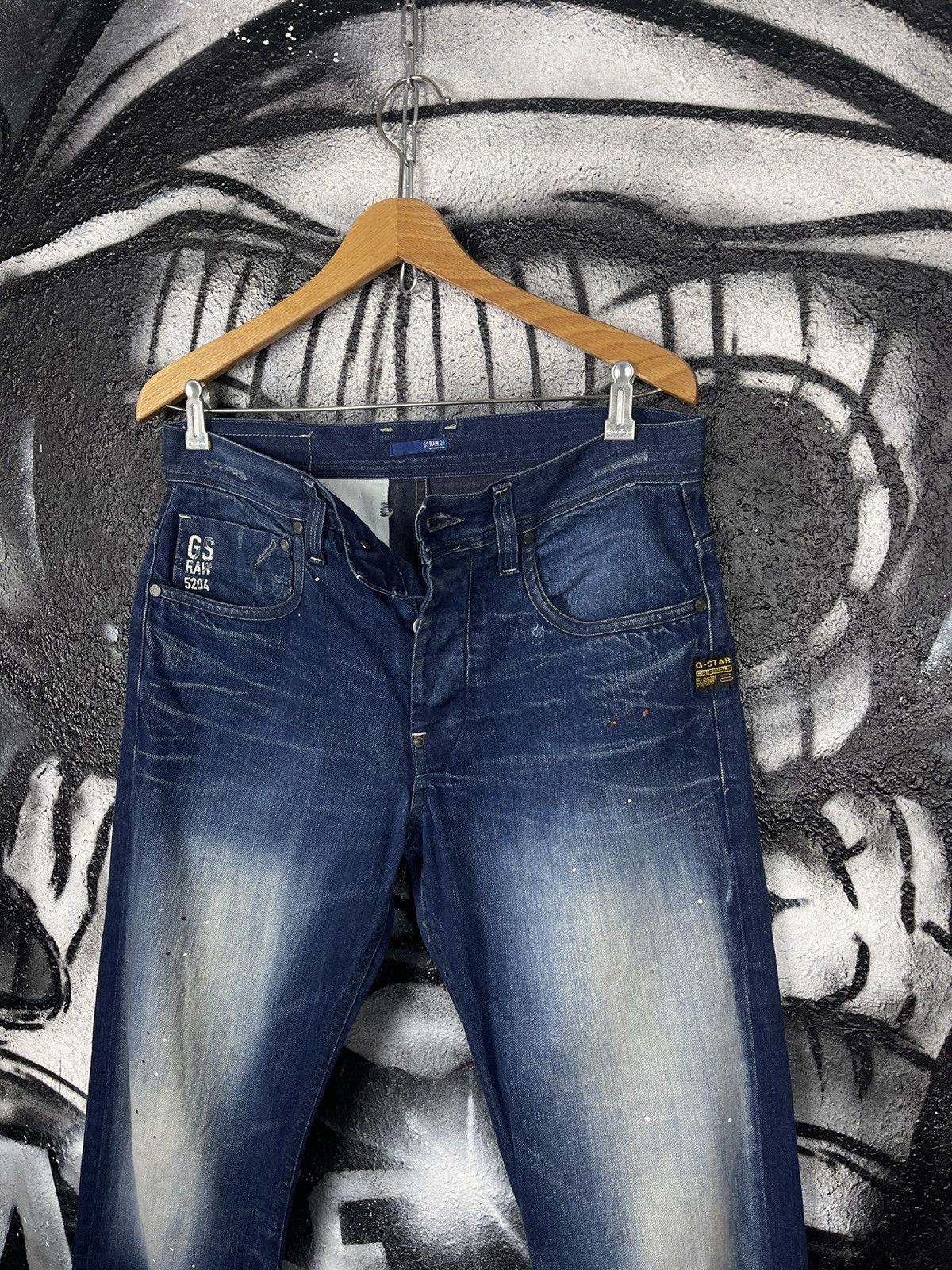 G-Star × Vintage G Star RAW 01 Attacc Straight Vintage Jeans Men’s Size 32/32 Size US 32 / EU 48 - 4 Thumbnail