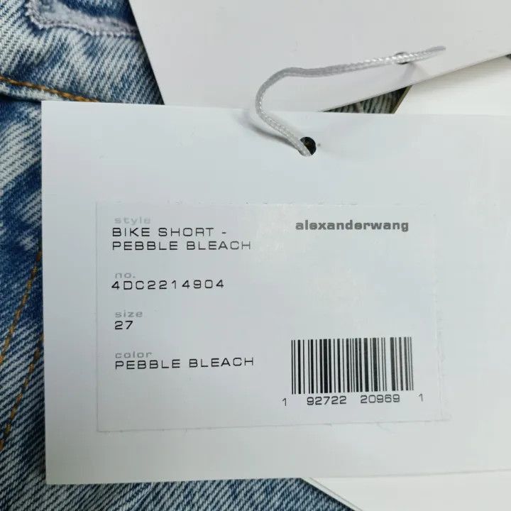 Alexander Wang Alexander Wang SS21 Denim Bicycle Shorts - Size 27" / US 4 / IT 40 - 6 Thumbnail