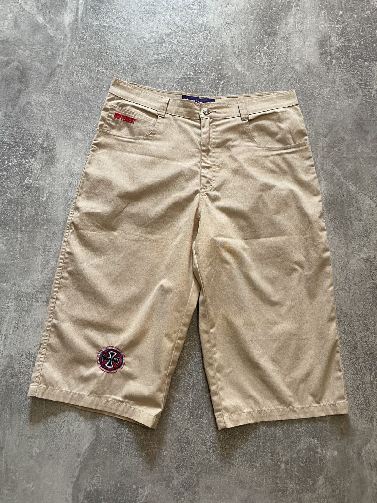 Independent Trading Co. × Independent Truck Co. × Vintage Vintage Independent Skateboarding Carpenter Rap Shorts 90s Size US 34 / EU 50 - 2 Thumbnail