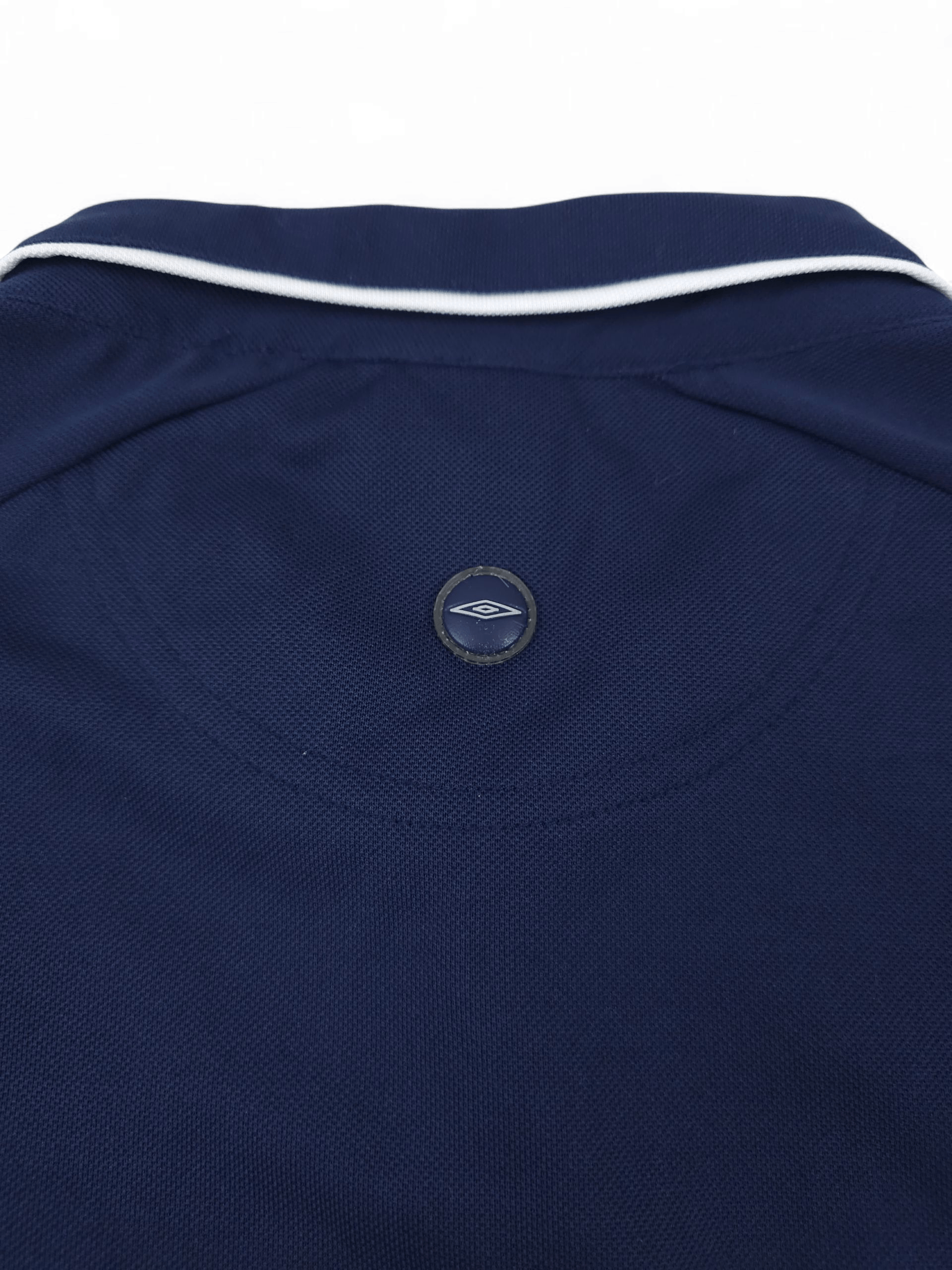 Umbro 💎 90's Vintage Umbro Navy Blue Pro Training Polo Shirt Y2K Size US L / EU 52-54 / 3 - 4 Thumbnail