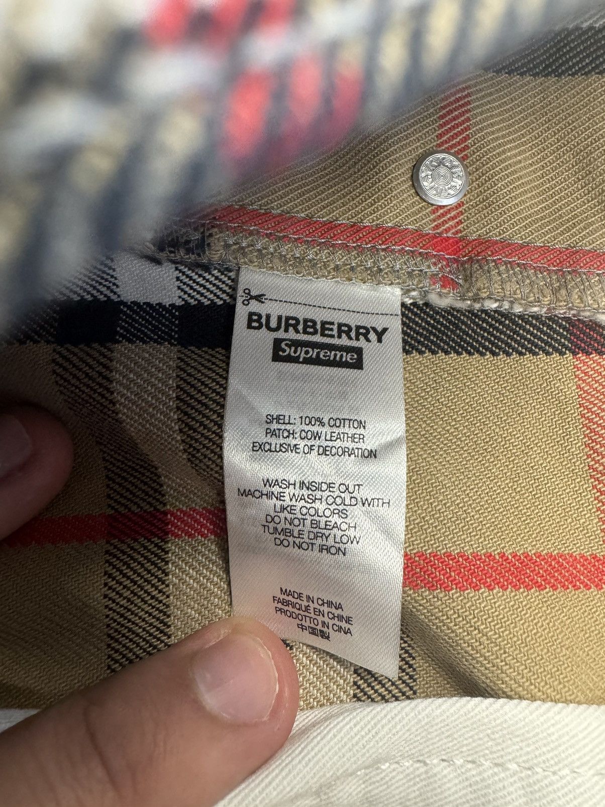 Burberry × Supreme SS22 Supreme Burberry Regular Jeans Beige Size US 30 / EU 46 - 8 Thumbnail