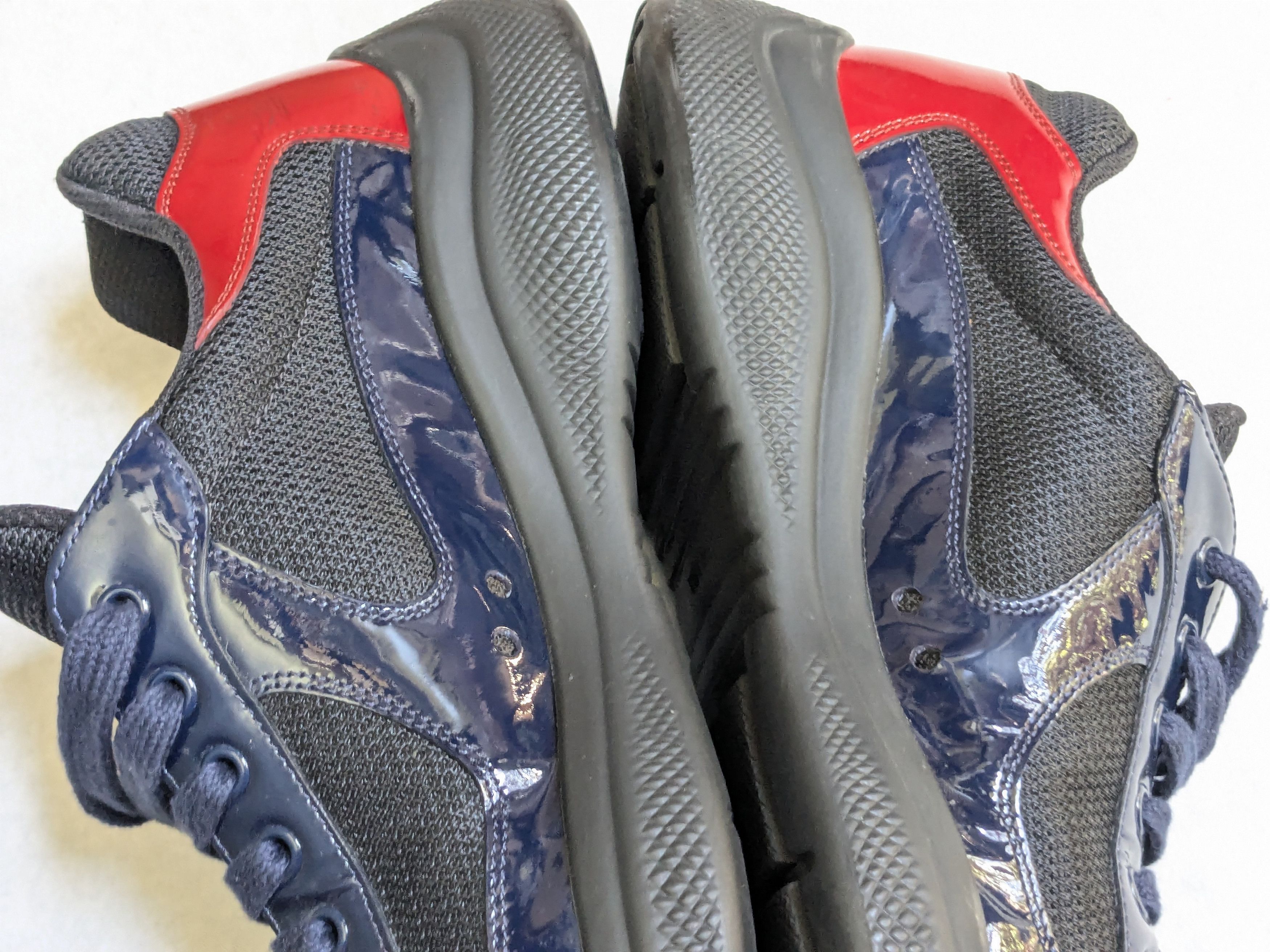 Prada Prada America's Cup Sneakers Navy Blue Black 10 Red Low Size US 10 / EU 43 - 12 Thumbnail