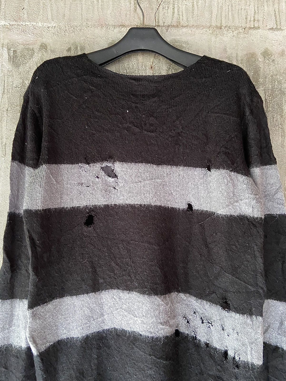 If Six Was Nine STOOGE & CO PUNK DISTRESSED STRIPED KNIT Size US M / EU 48-50 / 2 - 12 Thumbnail