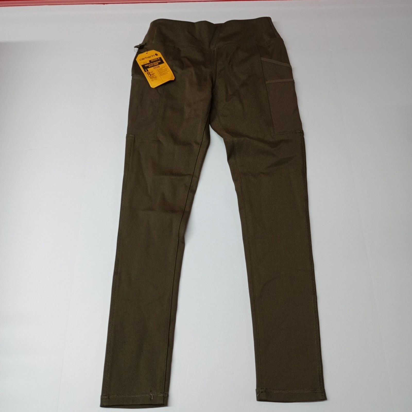 Carhartt Carhartt Womens XS Fitted Lightweight Utility Leggings Green Size 26" / US 2 / IT 38 - 1 Thumbnail