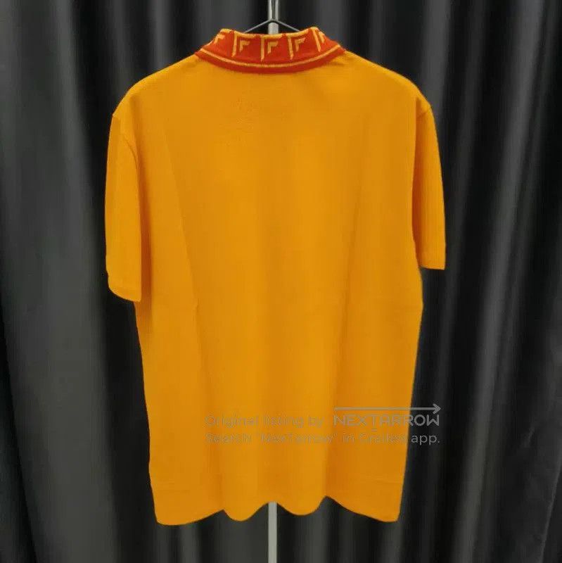 Versace Versace Orange Cotton Men's Polo Shirt . Size US L / EU 52-54 / 3 - 2 Thumbnail