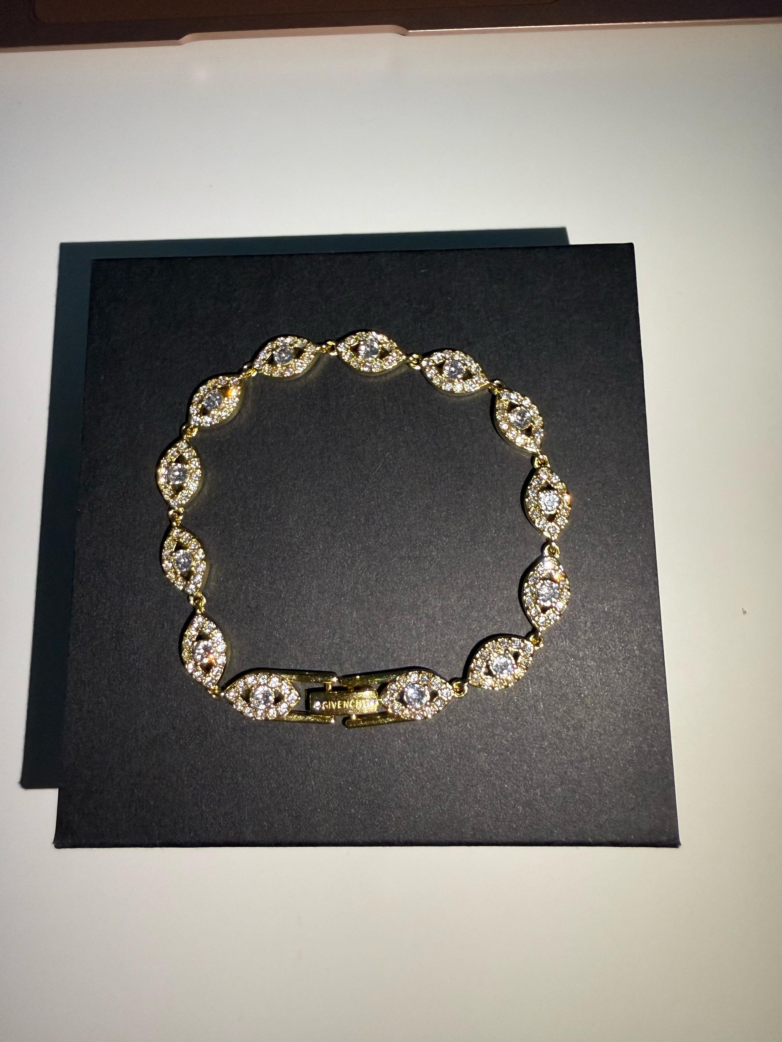 Givenchy Givenchy Crystal Flex Bracelet Gold Size ONE SIZE - 1 Thumbnail