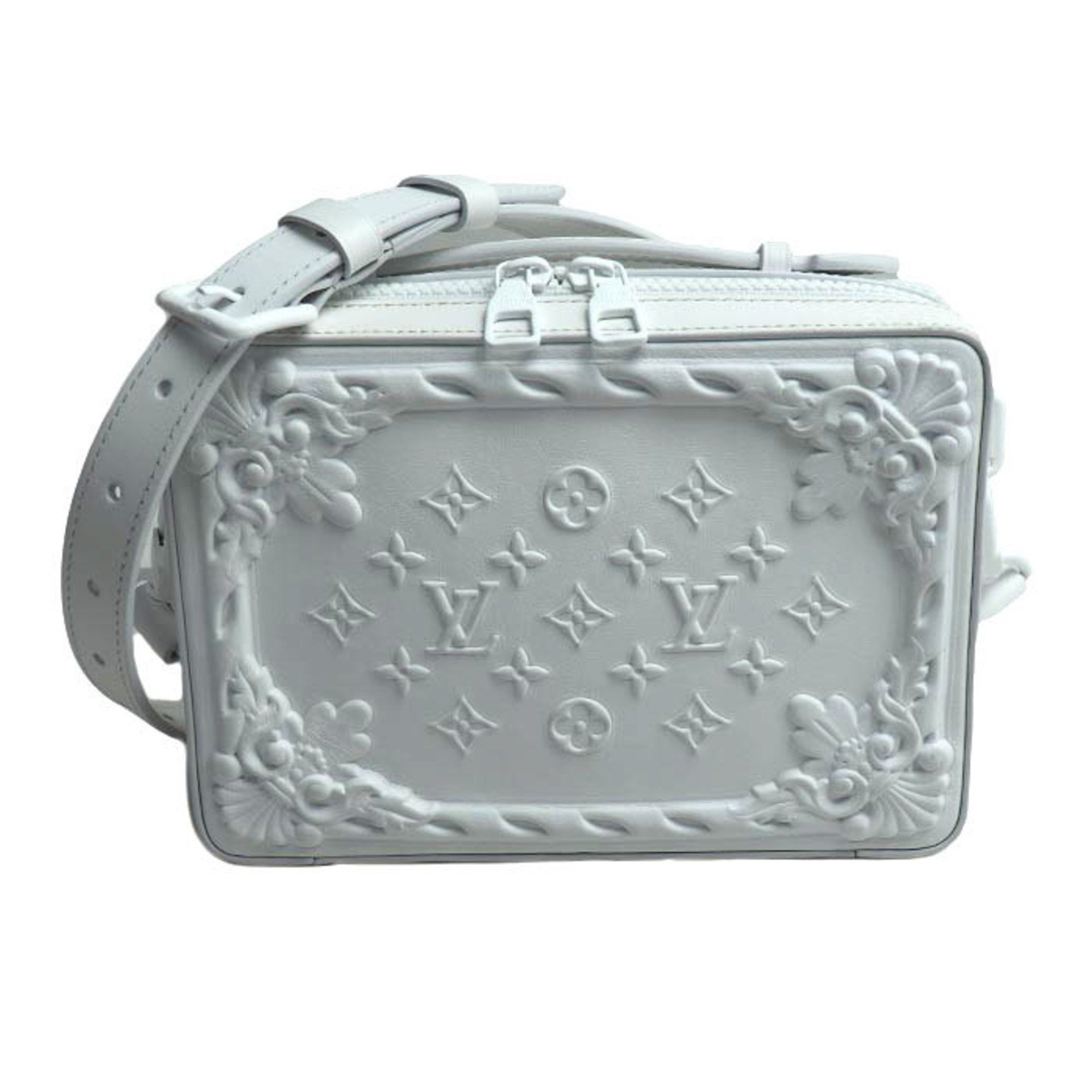Louis Vuitton LOUIS VUITTON LV Ornament Soft Trunk Shoulder Bag White M21833 IC Unisex Size ONE SIZE - 1 Thumbnail