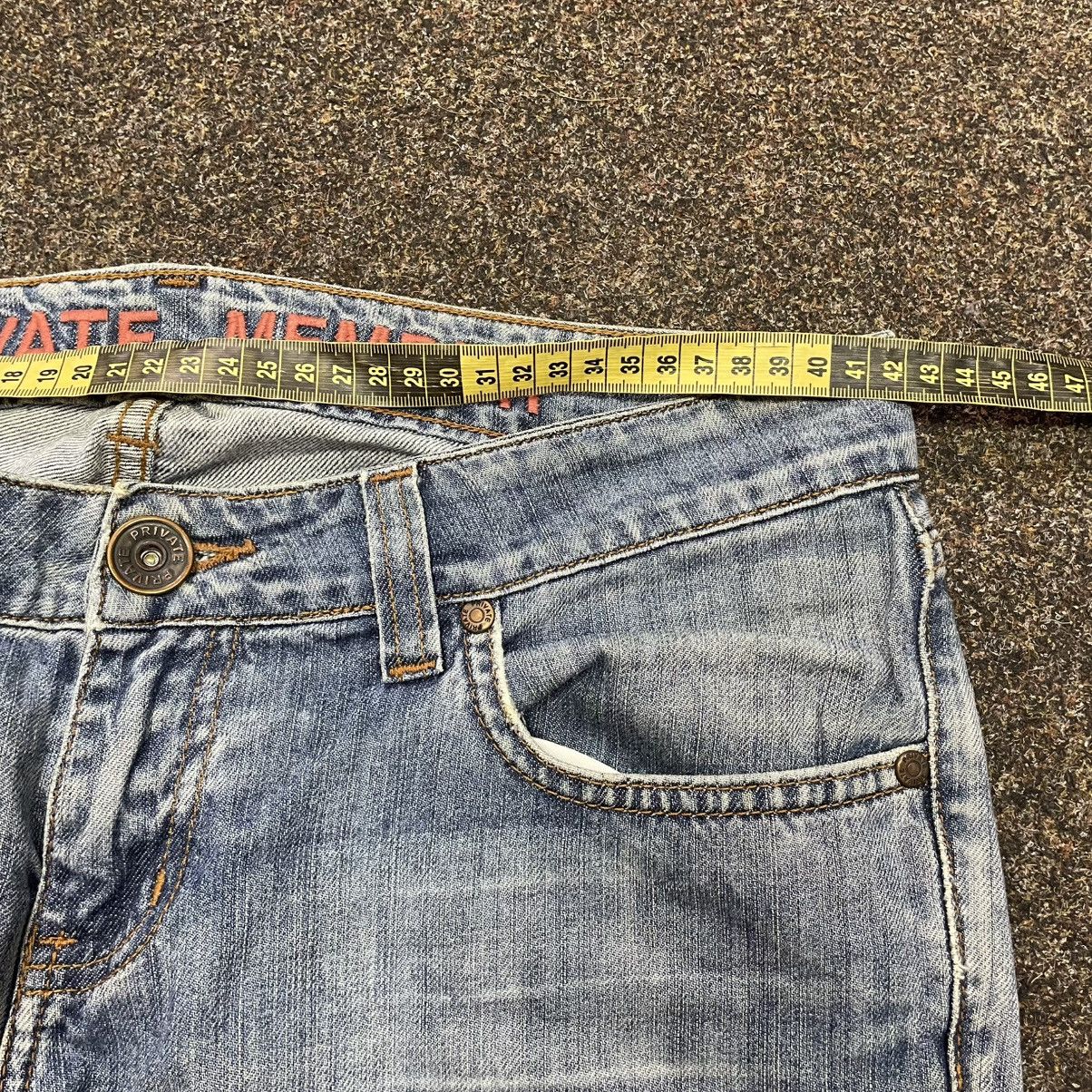 Vintage Vintage Y2K Light Wash Baggy Bootcut Jeans Thrashed Skate Size 32" / US 10 / IT 46 - 6 Thumbnail