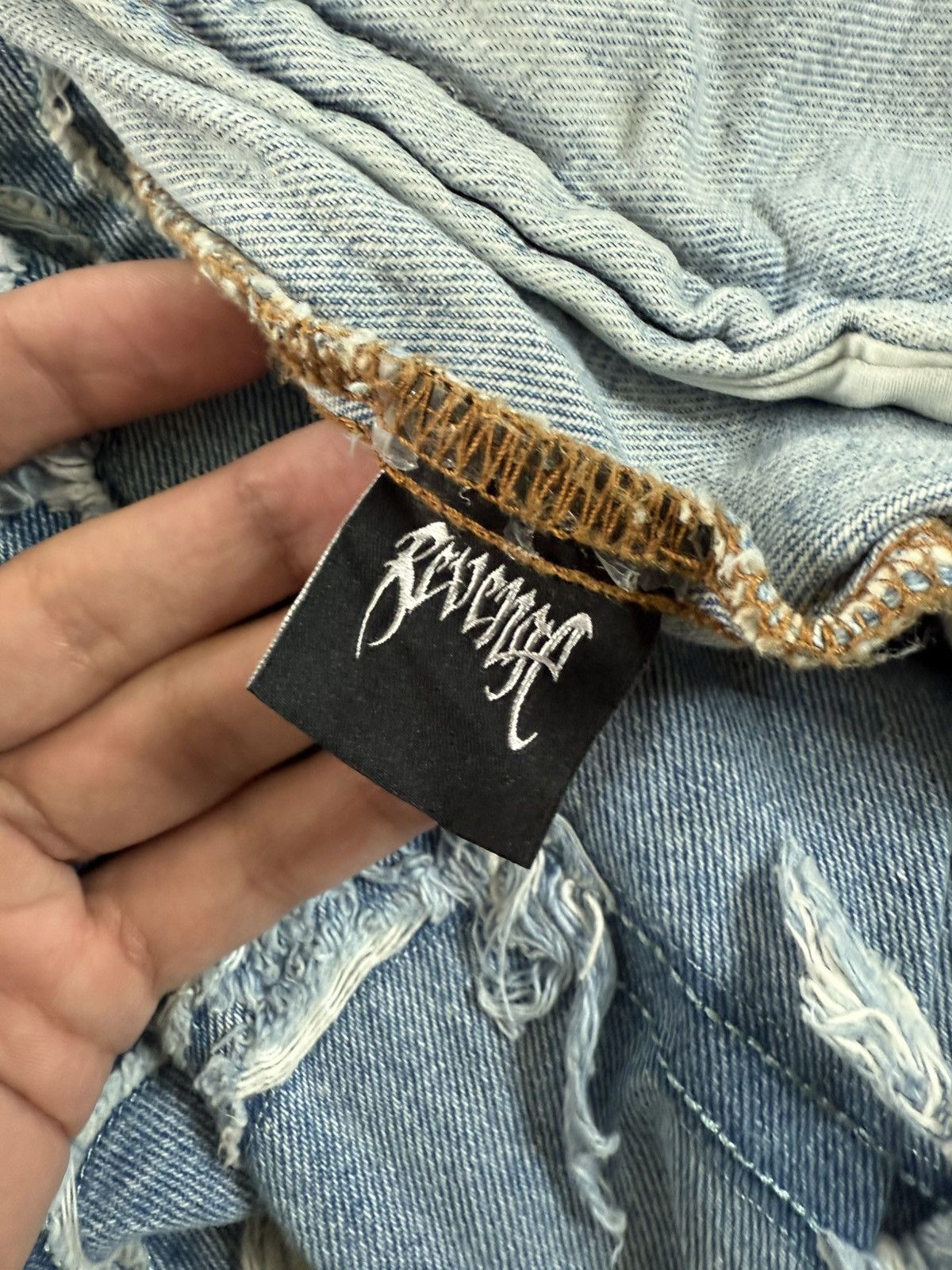 Revenge Revenge spider web denim jacket Size US XXL / EU 58 / 5 - 8 Thumbnail