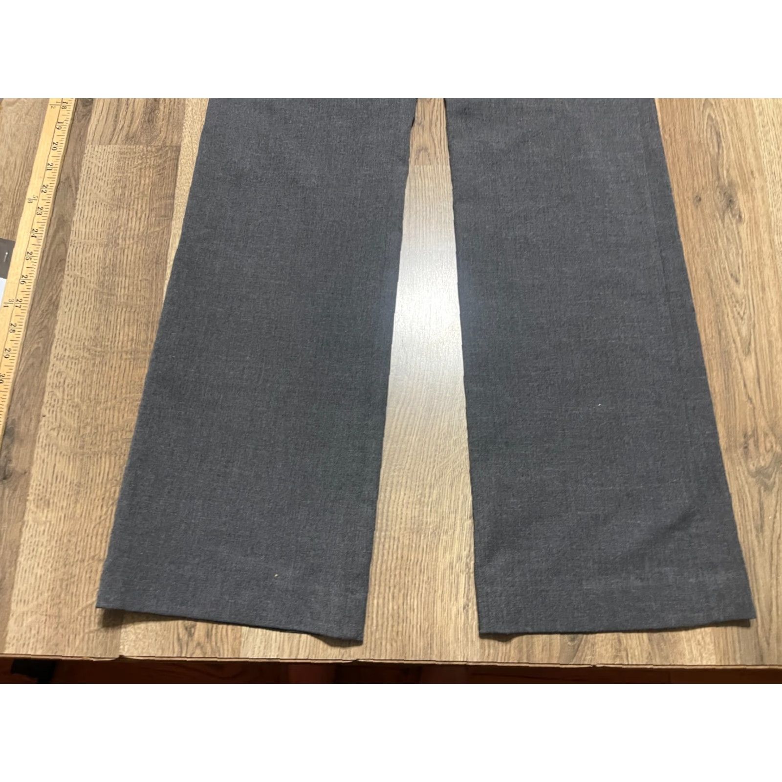 Ann Taylor Ann Taylor LOFT Pants Women's Size 4 Gray Dress Pants Marisa Trouser, Regular, Straight, Inseam 32.5 in, Polyester Rayon, Flat Front, ZZ Size 27" / US 4 / IT 40 - 3 Thumbnail