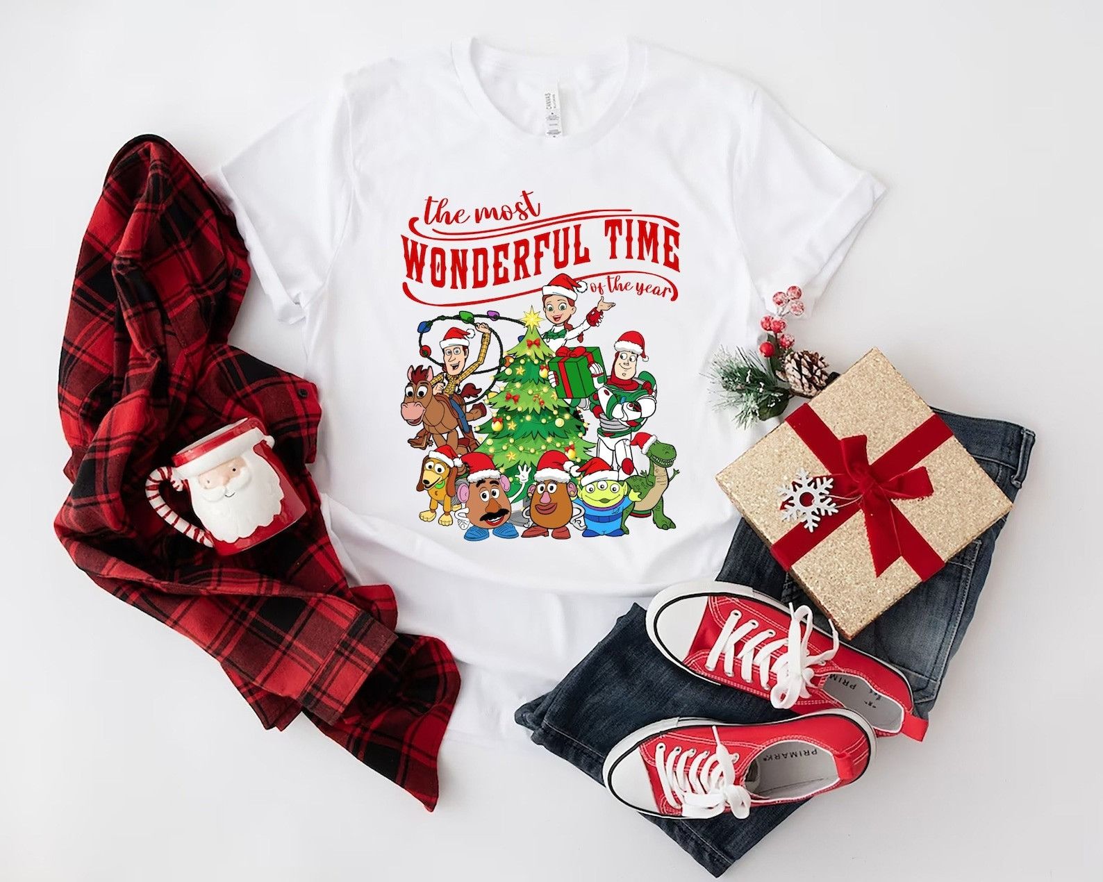 Designer × The Unbranded Brand Christmas Shirt, Christmas Tree Shirt Size XL / US 12-14 / IT 48-50 - 1 Thumbnail