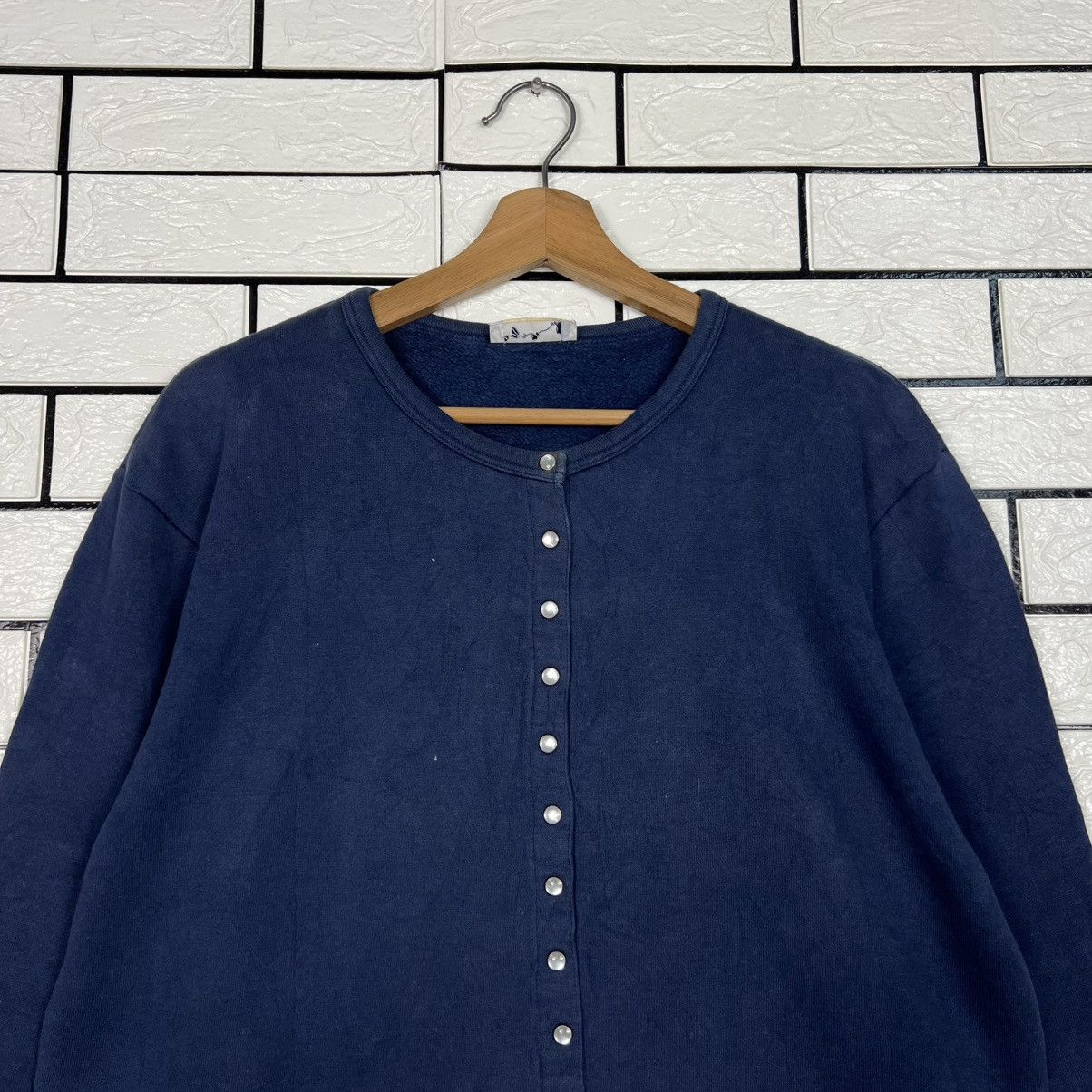 agnes b. Vintage 90's agnes b. Snap Button Cardigan Jacket #4031-C183 Size US S / EU 44-46 / 1 - 2 Thumbnail