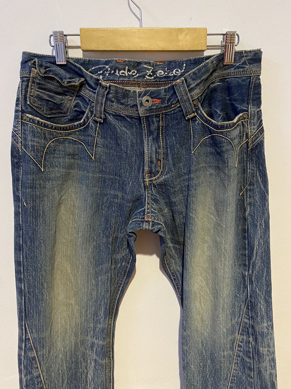 Edwin × If Six Was Nine × Kapital Edwin Rude Zero Distressed Wash Flared Denim Pants Size US 32 / EU 48 - 4 Thumbnail
