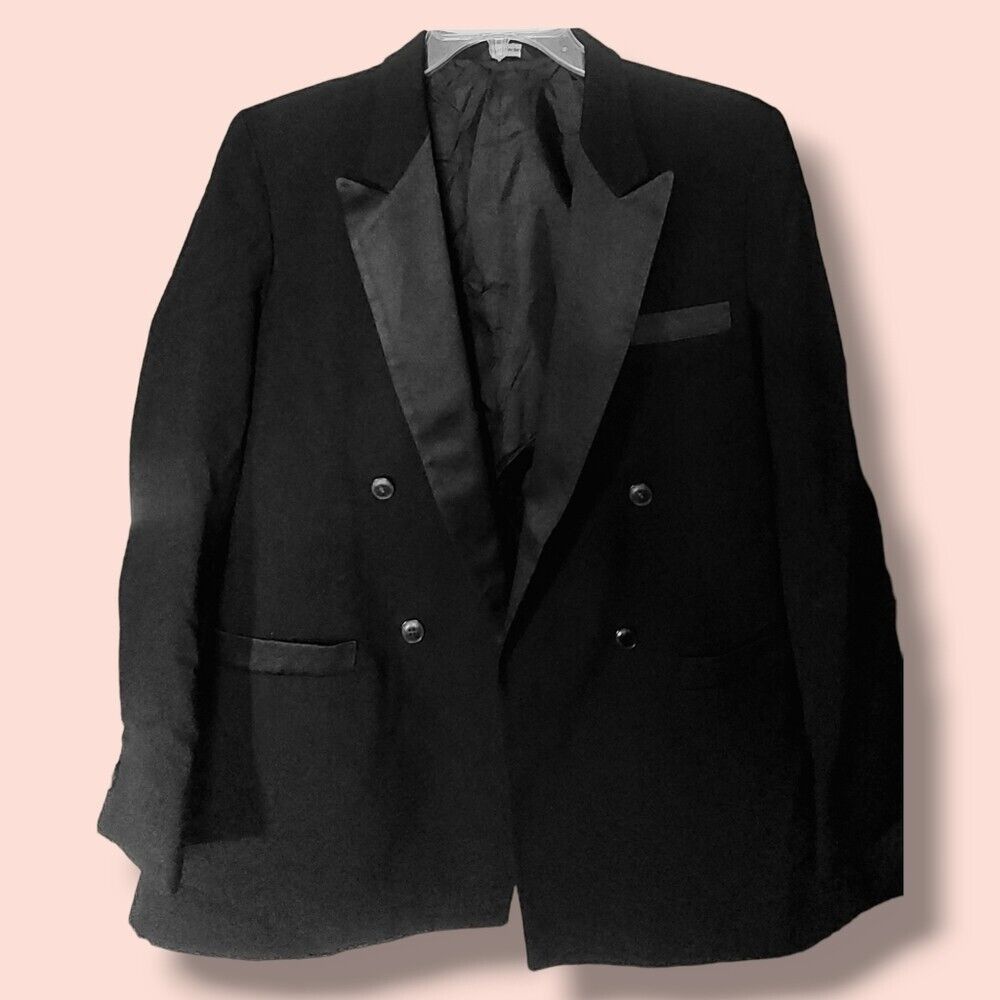 Other Raffinati | Men's Classic Cropped Black Blazer Size 43R Size 42R - 2 Thumbnail