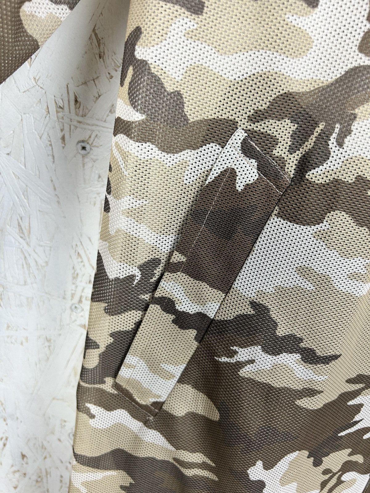 Comme des Garcons SHIRT Comme Des Garcons Shirt Mesh Camo Trench Coat S10104 S Size US S / EU 44-46 / 1 - 4 Thumbnail
