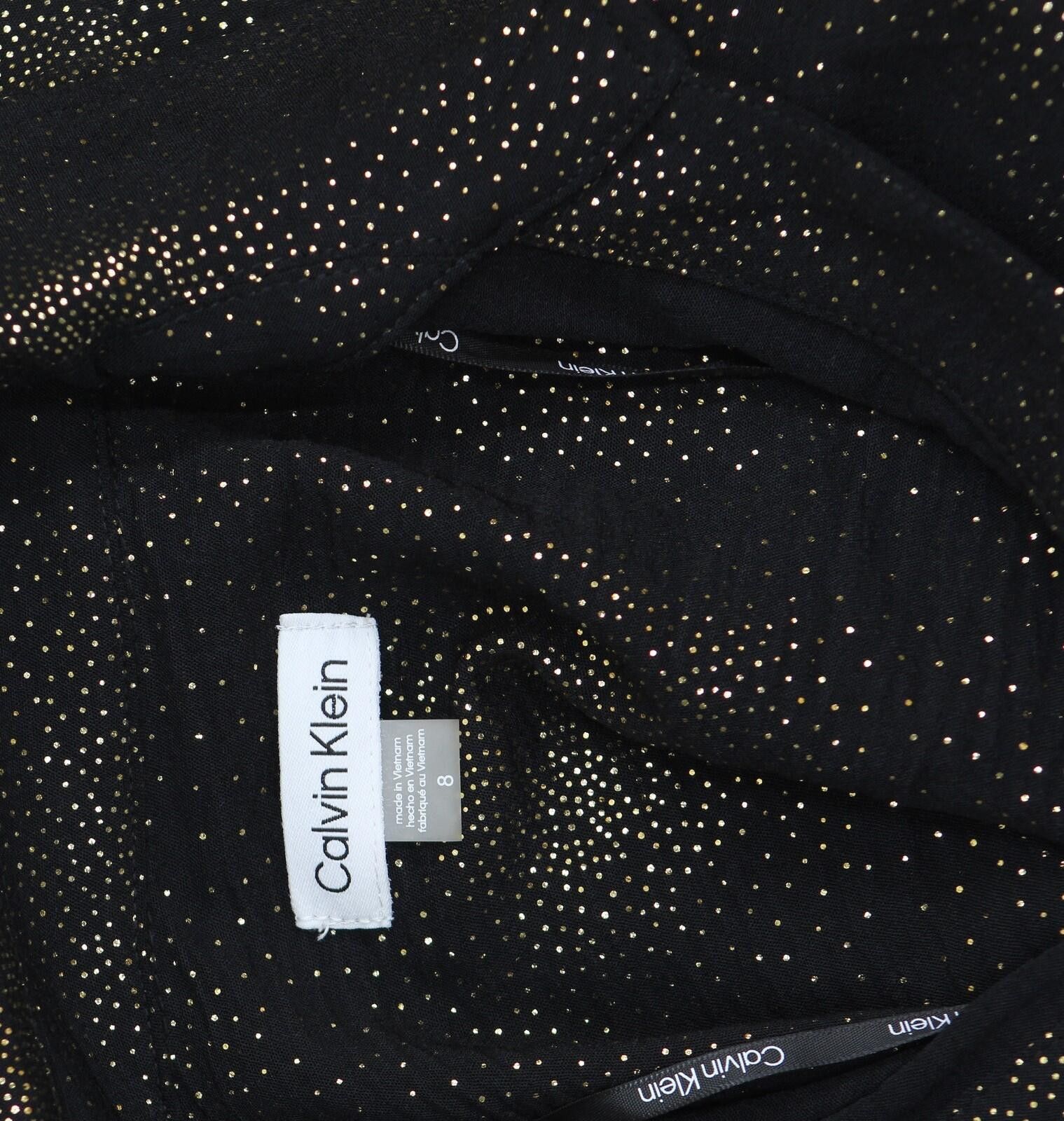 Calvin Klein Nwt Calvin Klein Midi Button Cuff Dress Black / Gold 8 Size M / US 6-8 / IT 42-44 - 5 Thumbnail