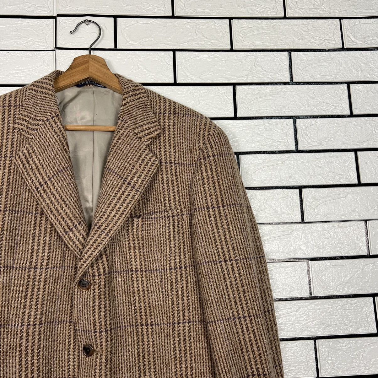 Polo Ralph Lauren Vintage POLO RALPH LAUREN Checked Wool Blazer #4127-C187 Size 42R - 4 Thumbnail