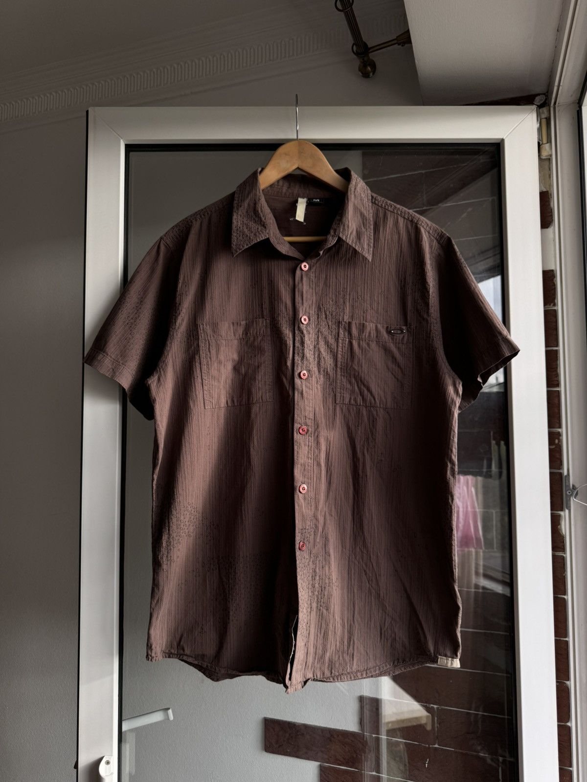 Oakley Oakley Vintage Brown Shirt Monogram Size US M / EU 48-50 / 2 - 4 Thumbnail
