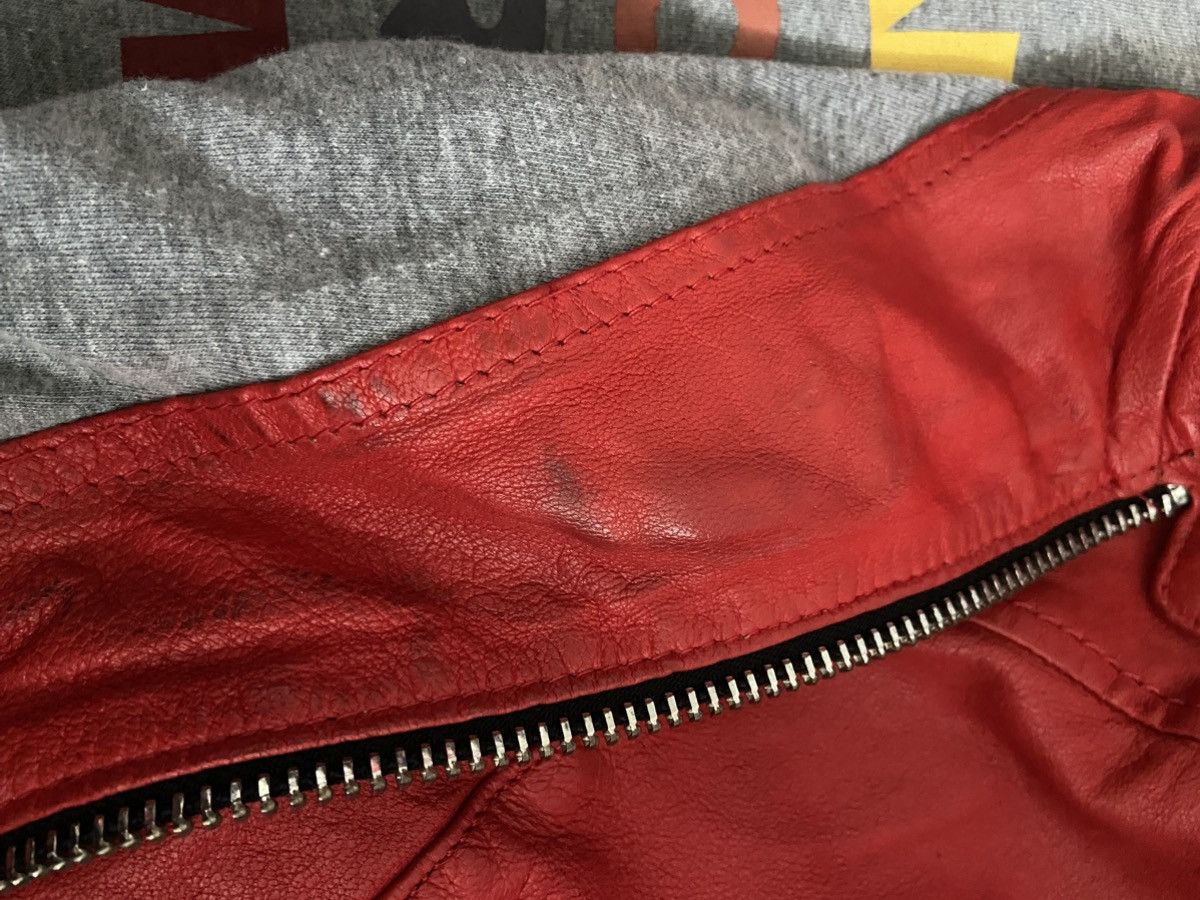 Other Oakwood red Leather Jacket Size S / US 4 / IT 40 - 9 Thumbnail