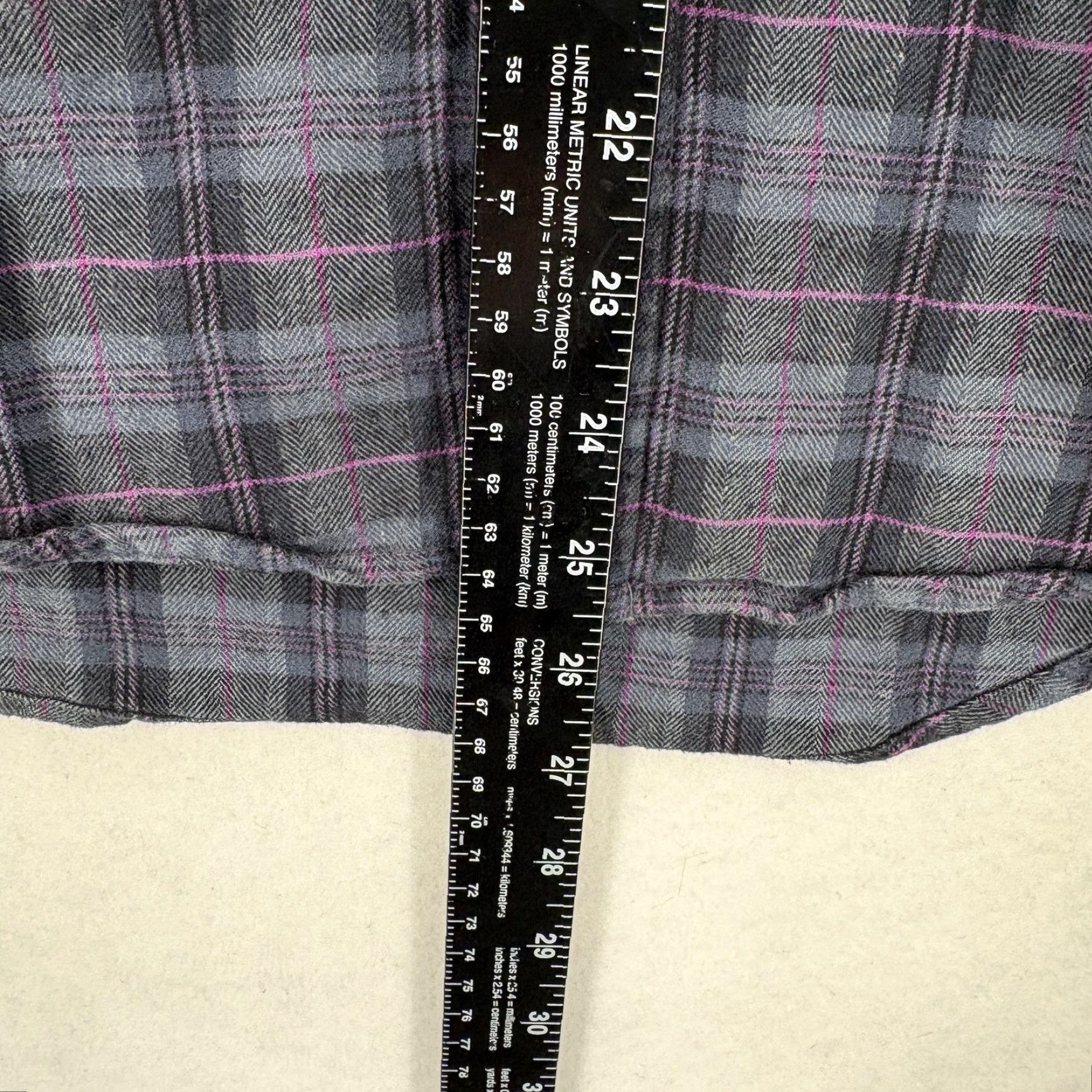 Rag & Bone Rag & Bone Flannel Shirt Mens XS Gray Plaid Long Sleeve Button Front Stretch Size US XS / EU 42 / 0 - 7 Thumbnail