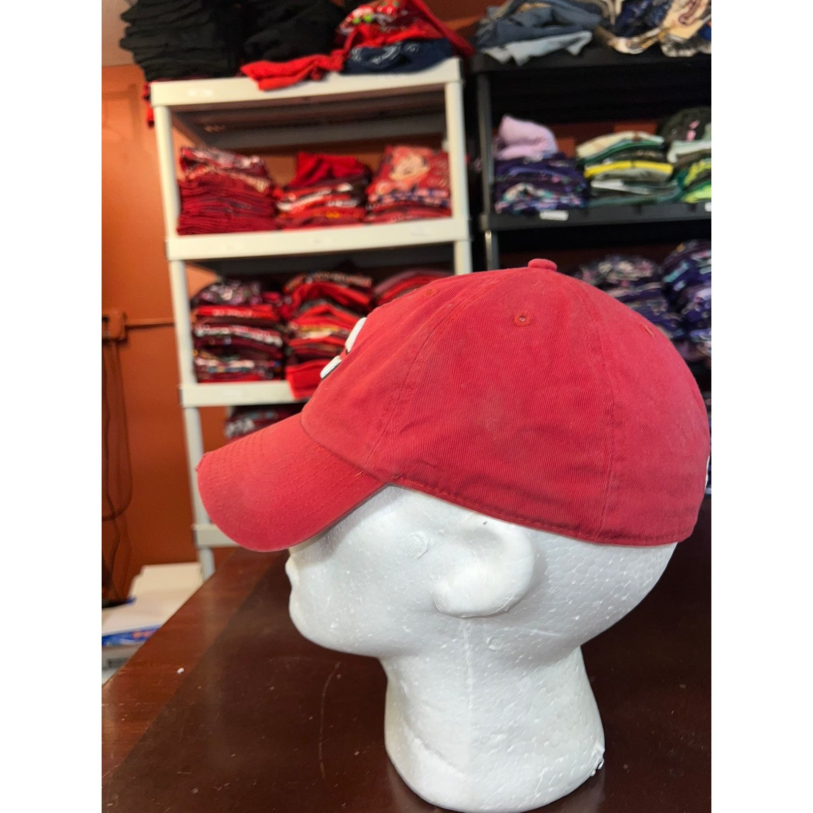 47 Brand Cincinnati Reds Hat 47 Brand MLB Baseball Red Torn Worn Cap Size ONE SIZE - 3 Thumbnail
